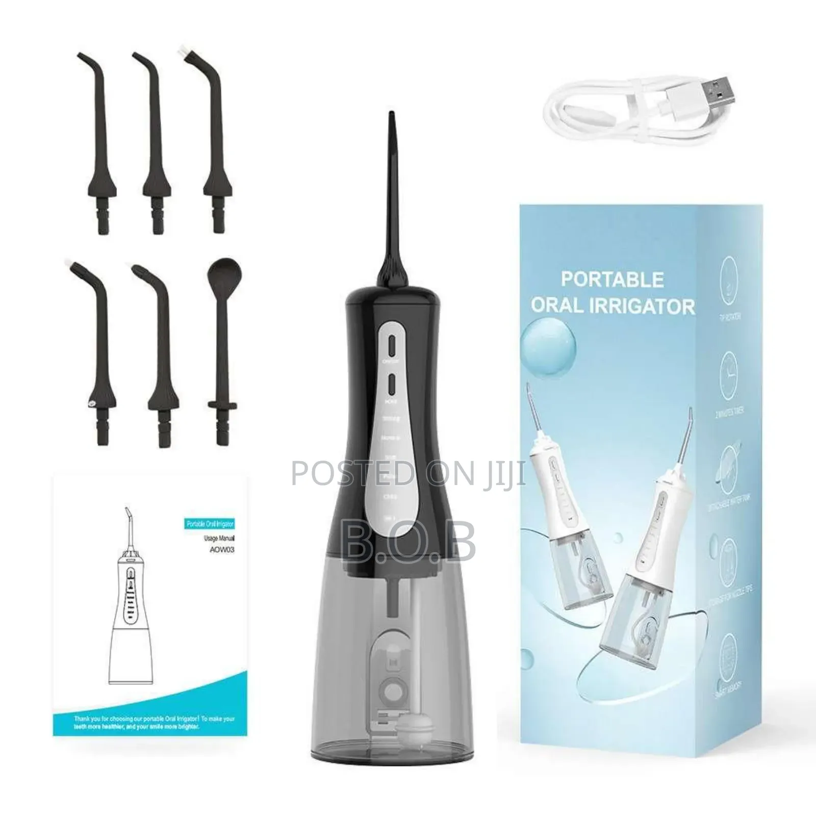 350ml Tank, Portable Water Flosser/Oral Irigator (Rechargeable Dental)