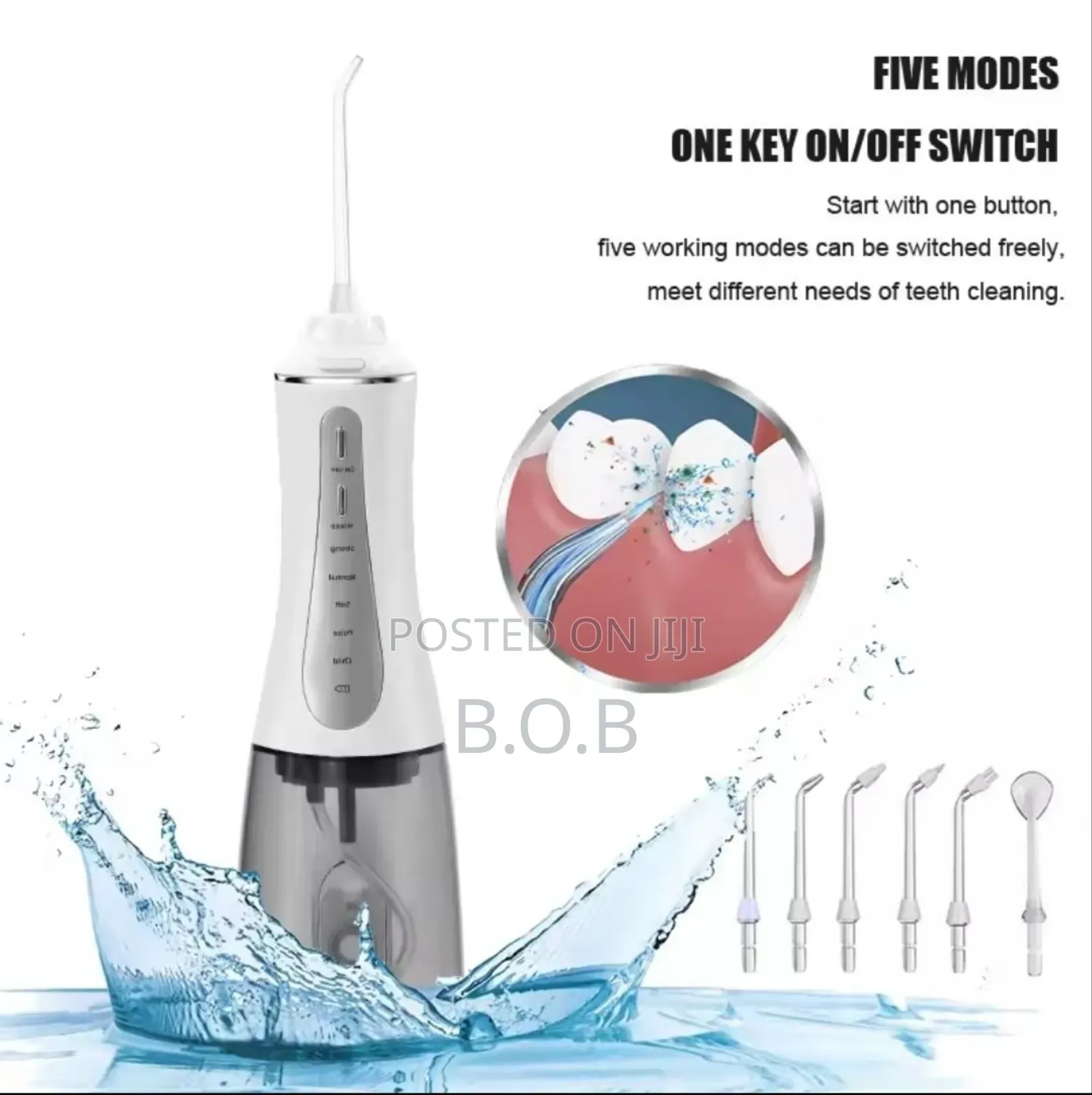 350ml Tank, Portable Water Flosser/Oral Irigator (Rechargeable Dental)