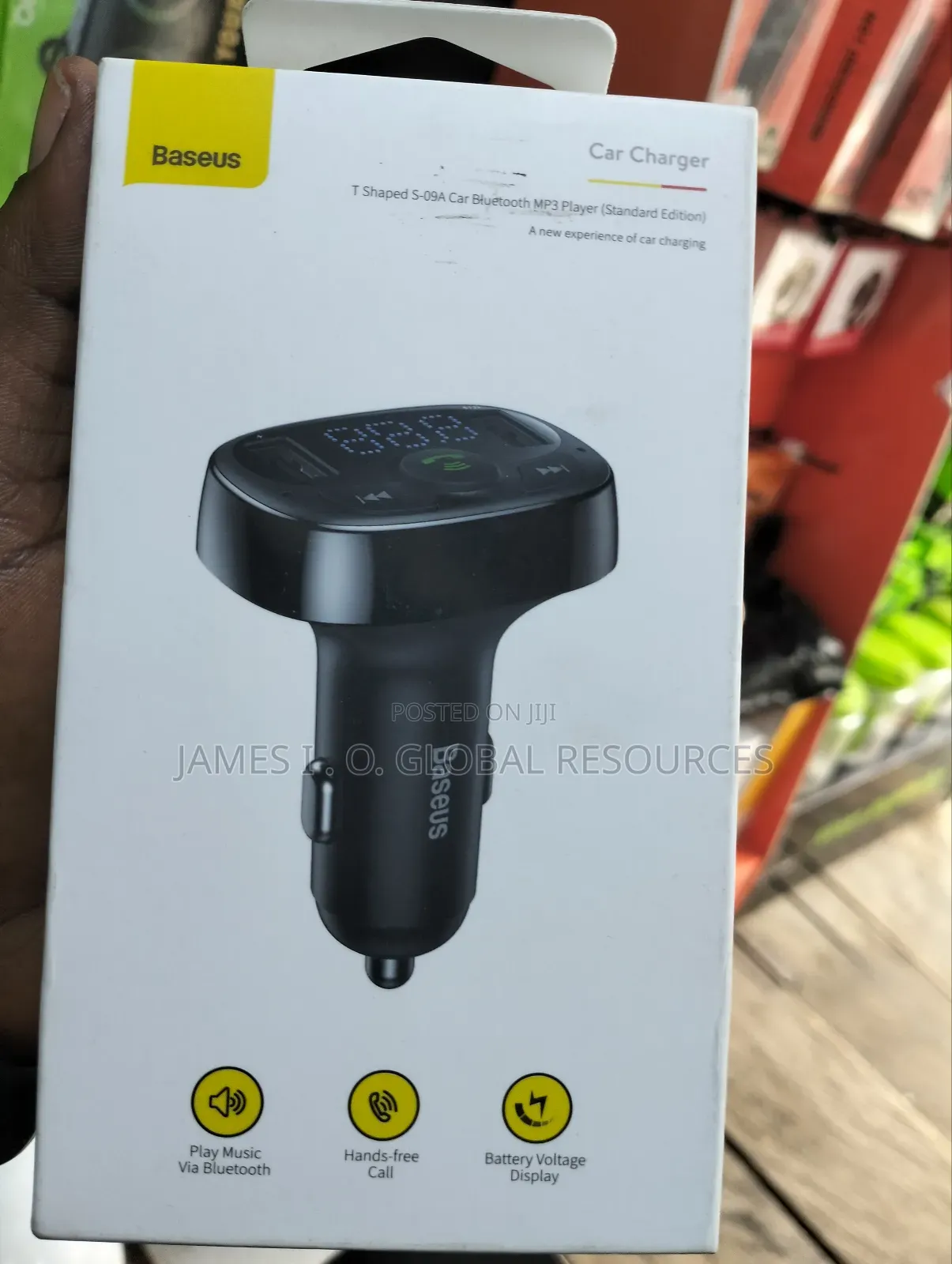 Baseus Bluetooth Car Charger (Mp3 Player) Standard Edition.