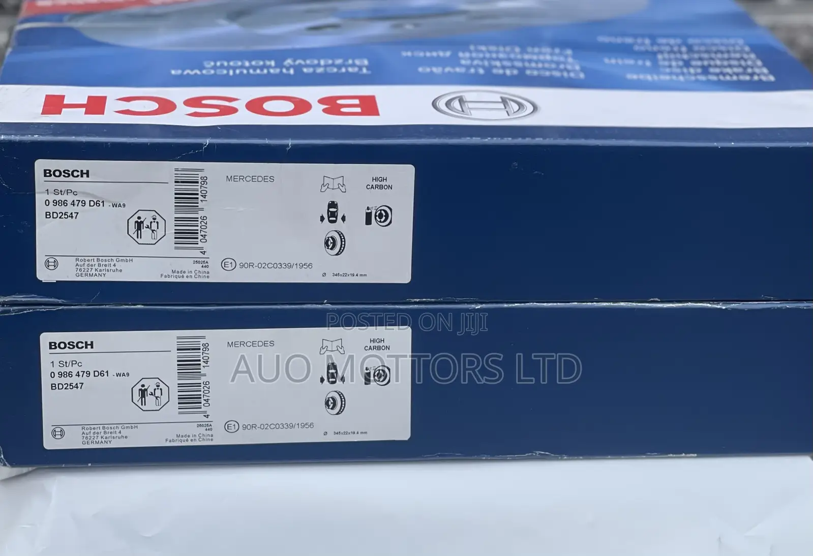 Bosch Rear Brake Disk 0 986 479 D61 for Mercedes Benz