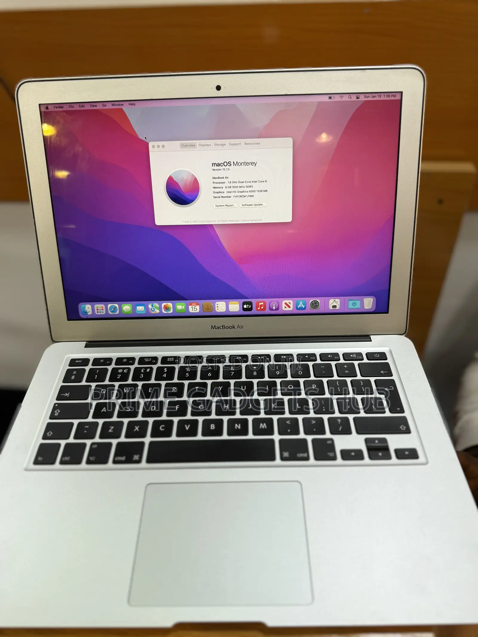 Laptop Apple MacBook Air 2017 8GB Intel Core i5 SSHD (Hybrid) 256GB