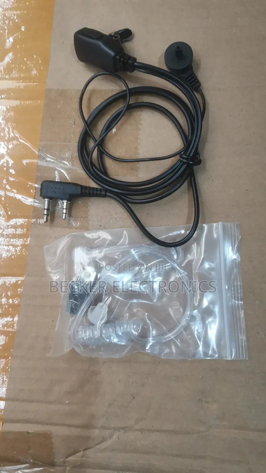 White and Black Earpiece for Kenwood and Baofeng