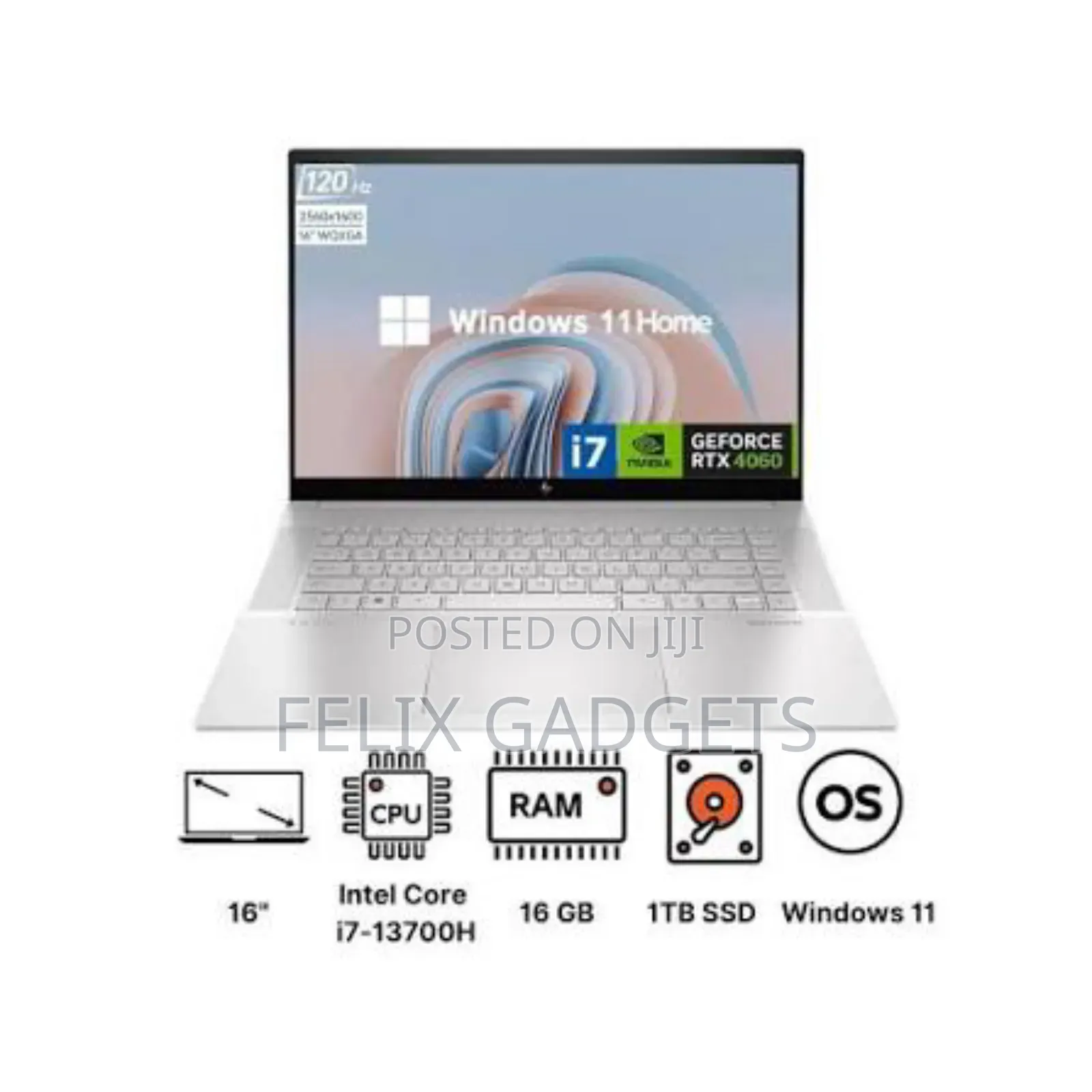 Laptop HP Envy 16 Gaming 16-H1023dx 32GB Intel Core I7 SSD 1T