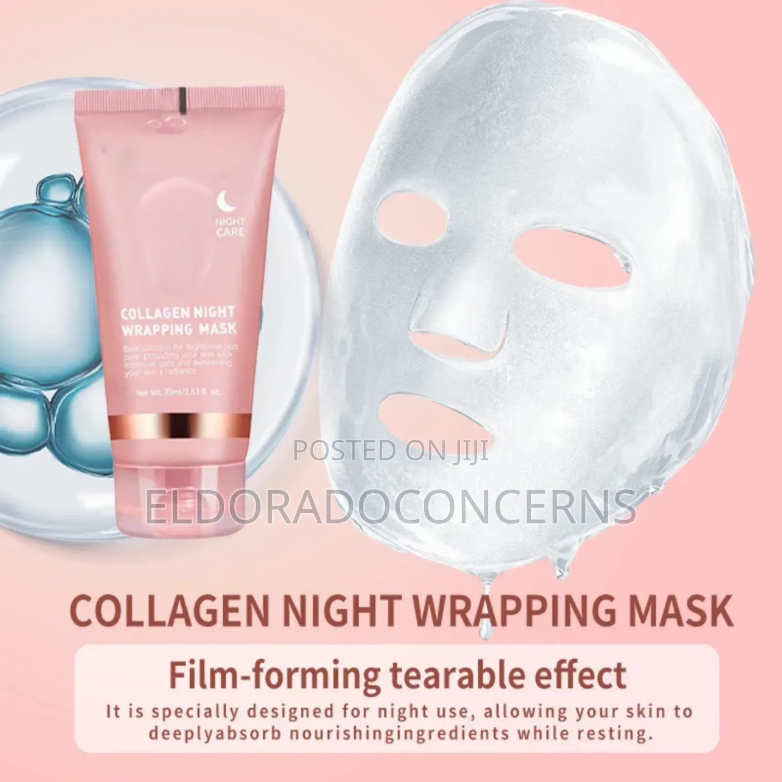 Top Quality Collagen Face Night Gel+ Free Face Brush