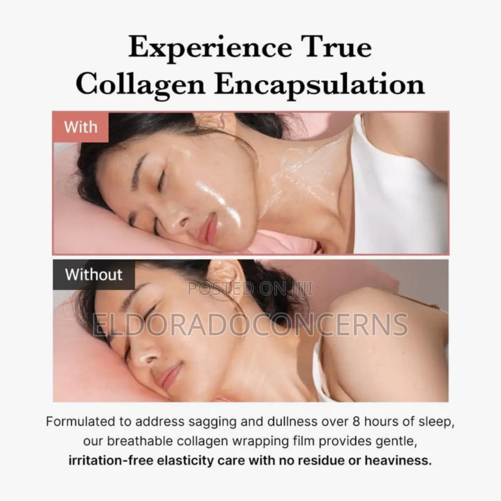 Top Quality Collagen Face Night Gel+ Free Face Brush