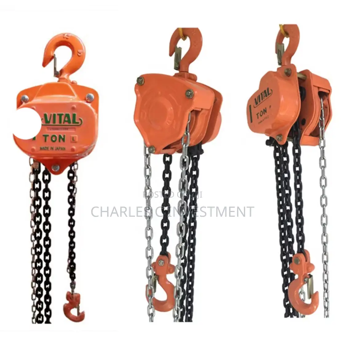 Manual Chain Hoist /Chain Block,1 Ton (3m 6m Lift)