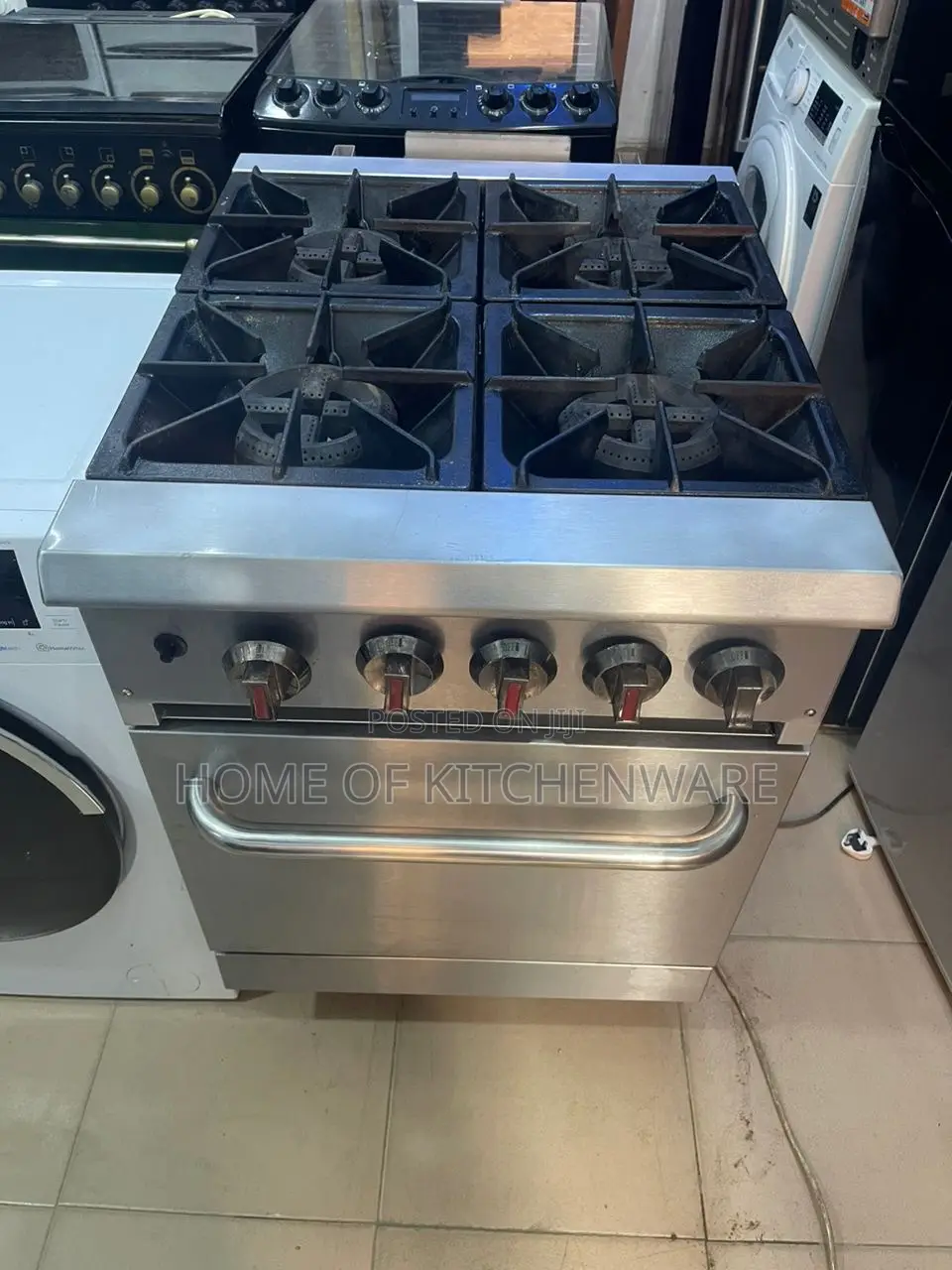 Commercial 4 Burner Gas Cooker