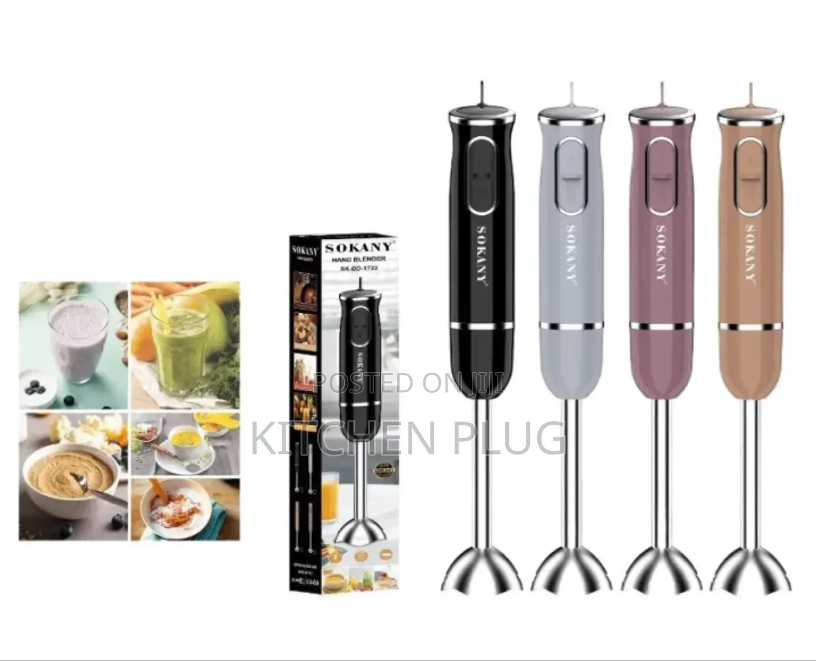 Sokany Hand Blender, A 300w Immersion Stick Blender.