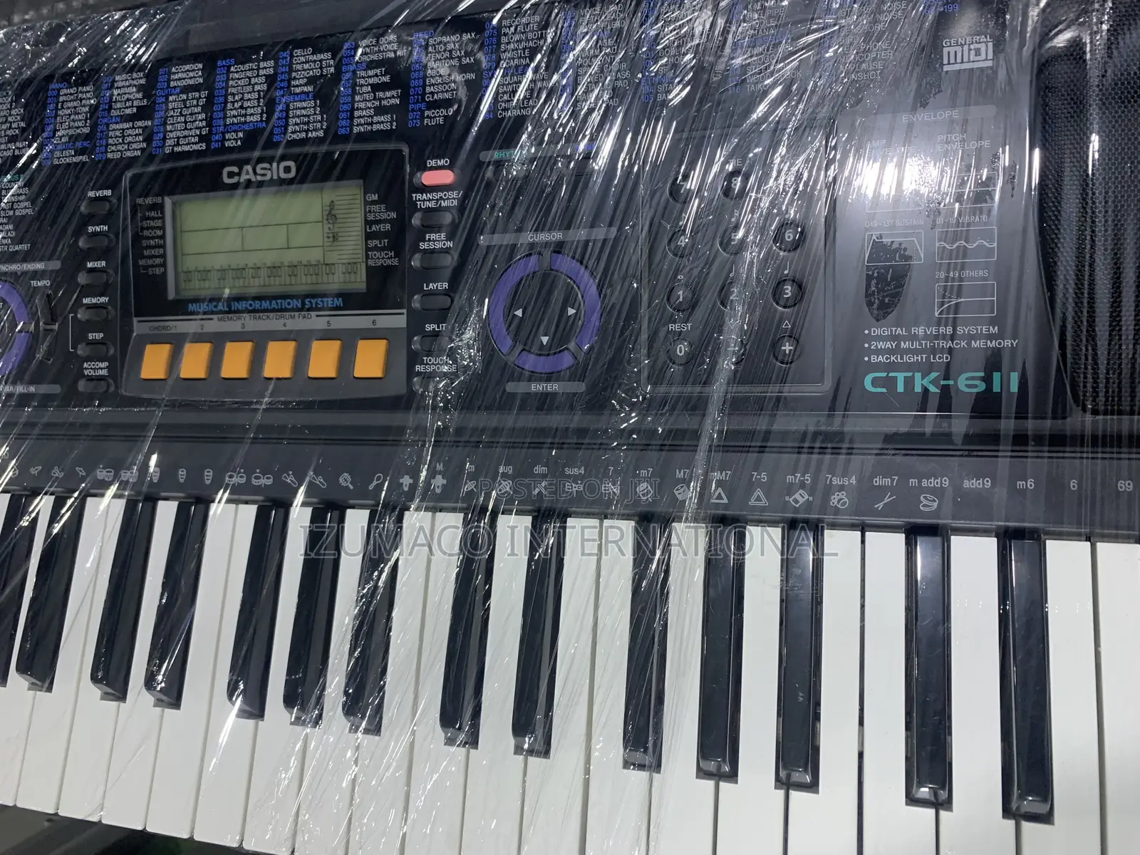 Durable Portable Casio CTK 611 Learners Keyboard