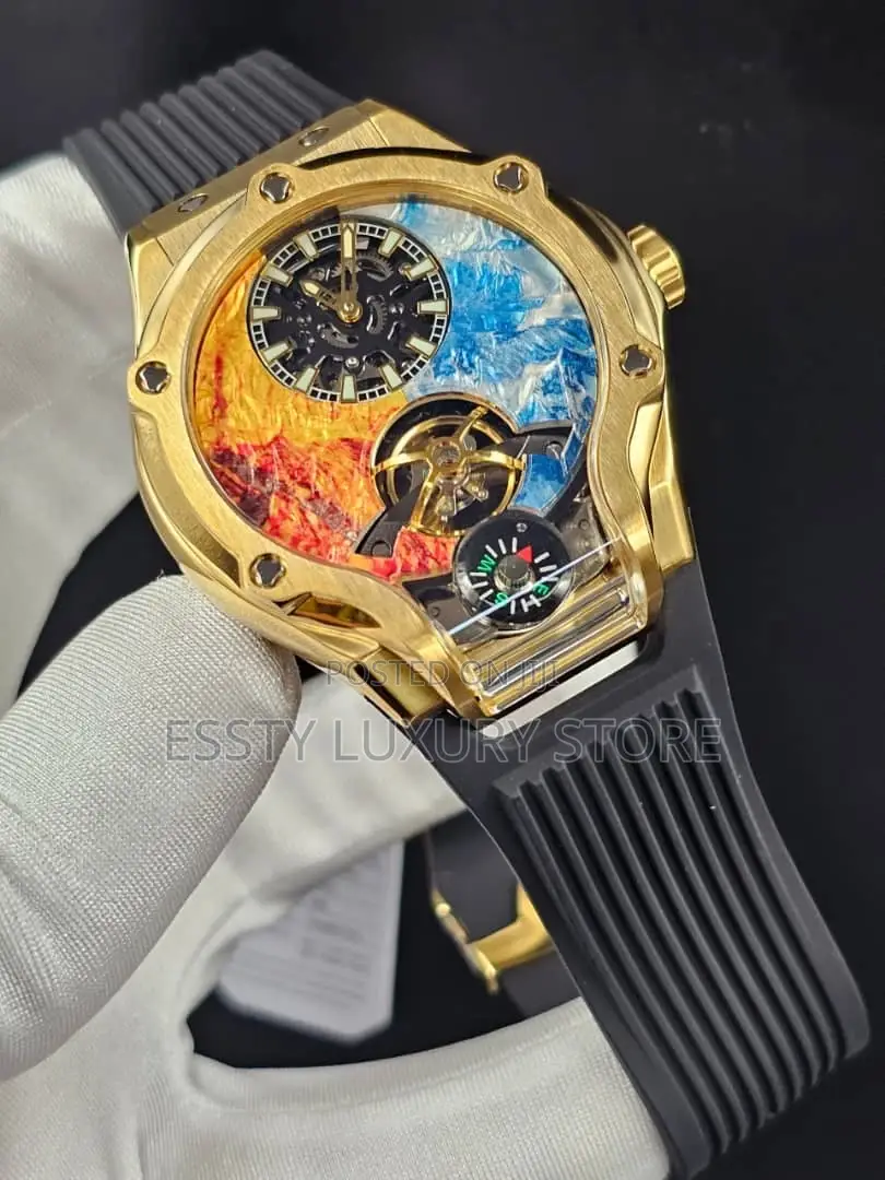 High Quality Luxury Hanboro Rubber Wristwatch