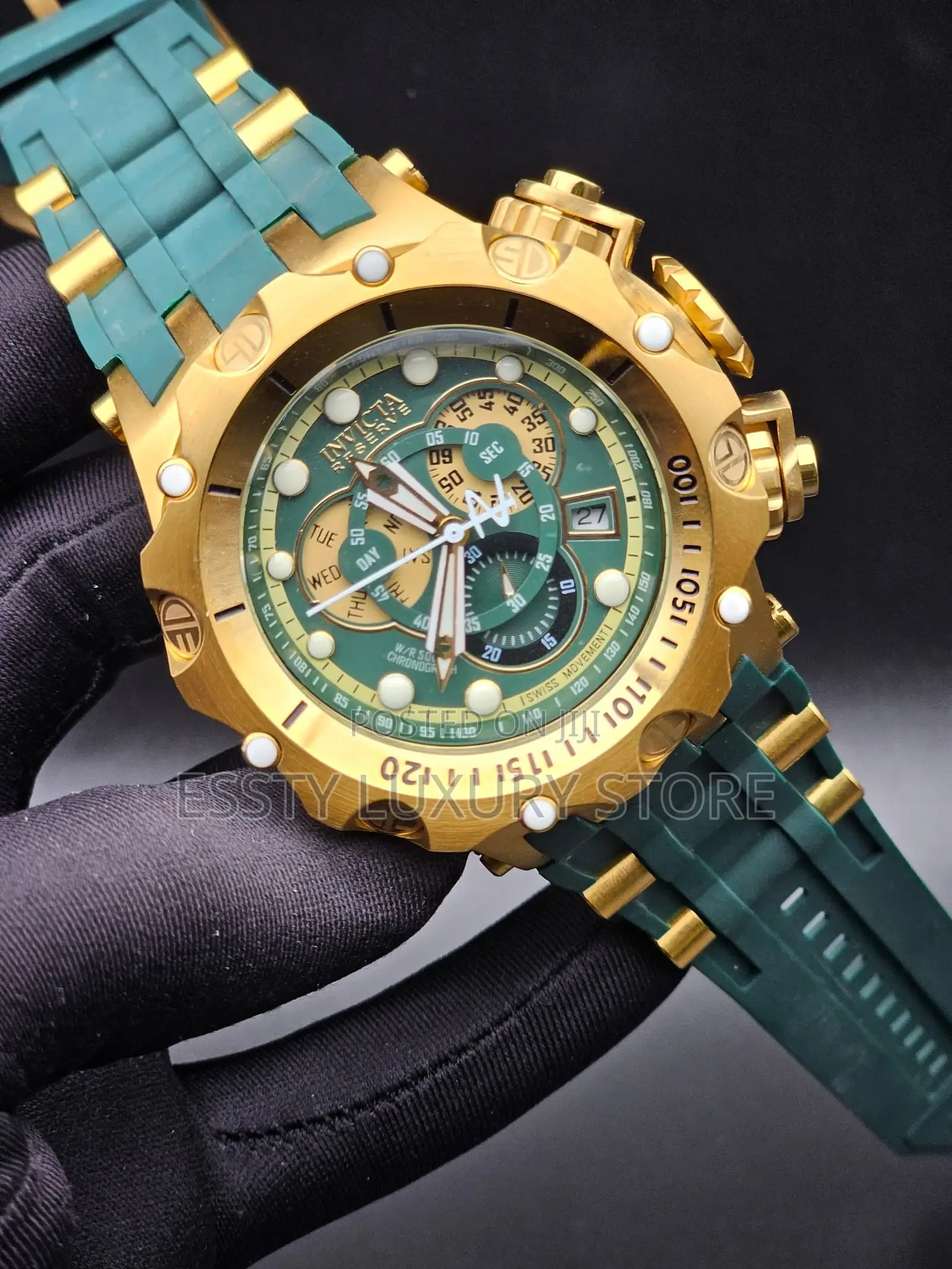 High Quality Luxury Invicta Rubber Wristwatch