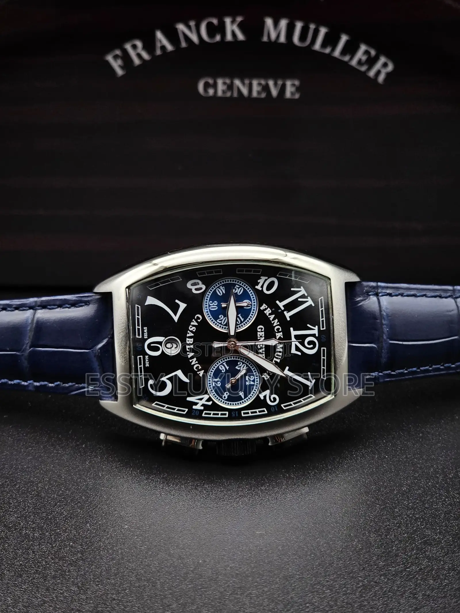 High Quality Luxury Franck Muller Leather Wristwatch
