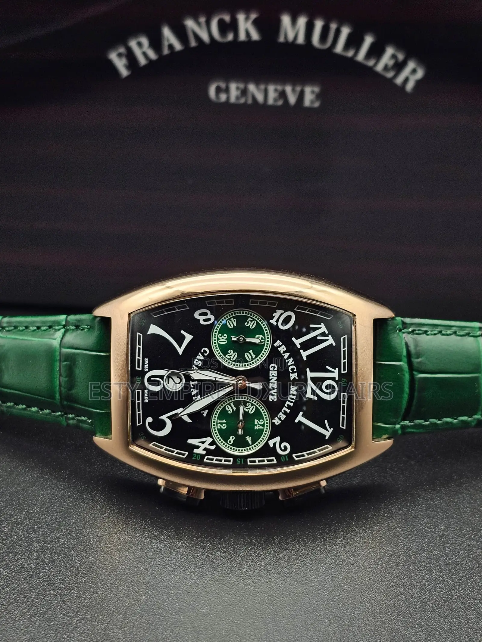 High Quality Luxury Franck Muller Leather Wristwatch