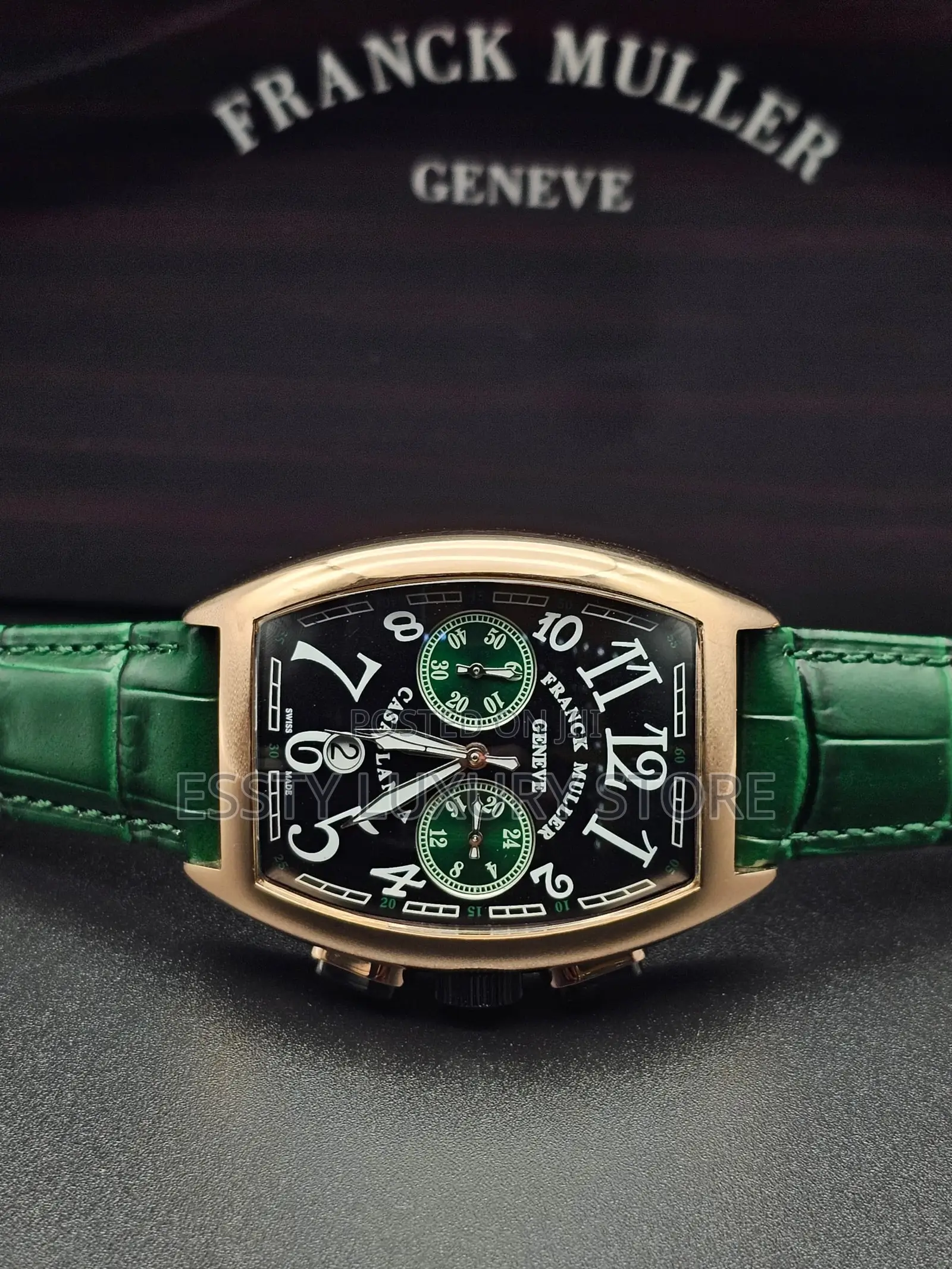 High Quality Luxury Franck Muller Leather Wristwatch