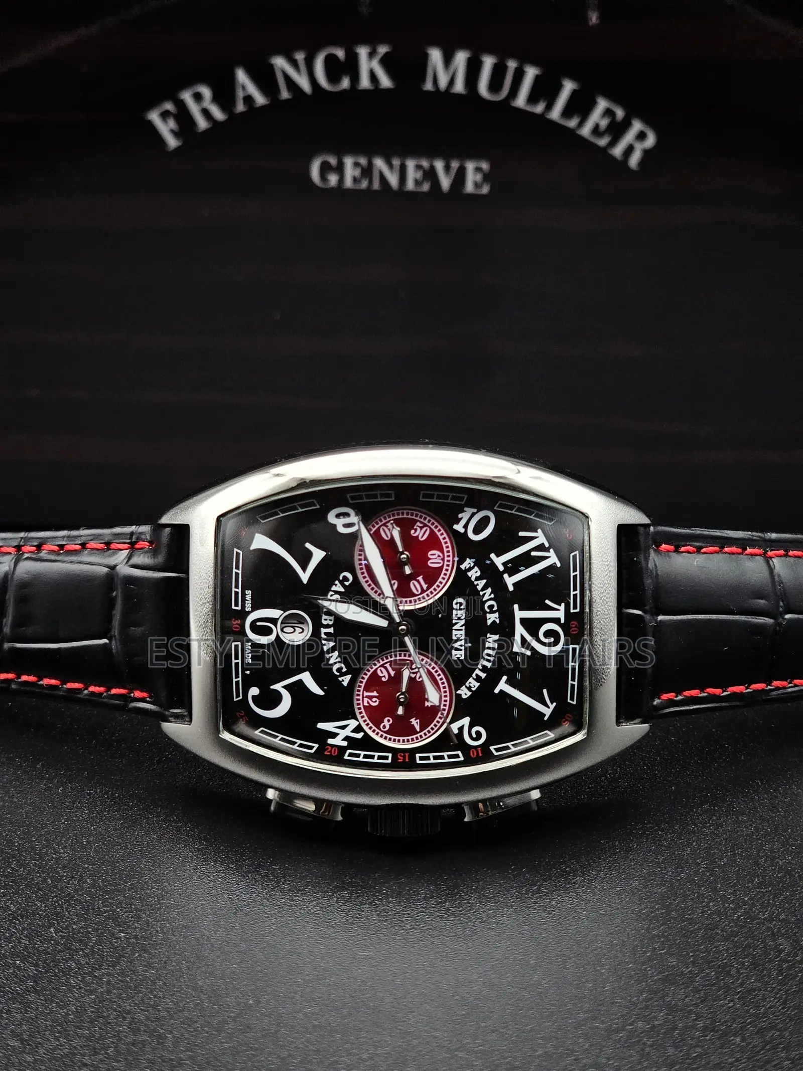 High Quality Luxury Franck Muller Leather Wristwatch