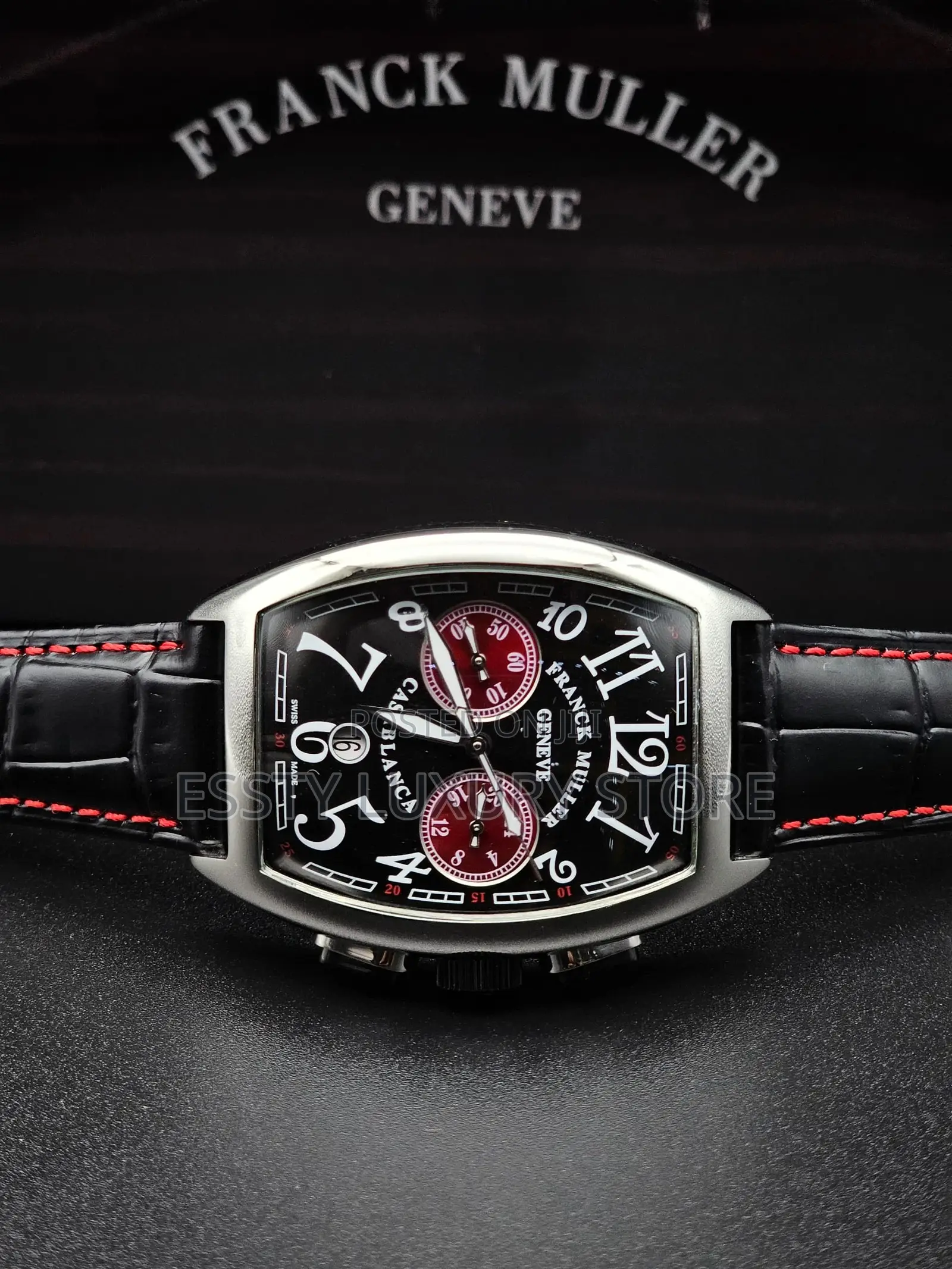 High Quality Luxury Franck Muller Leather Wristwatch
