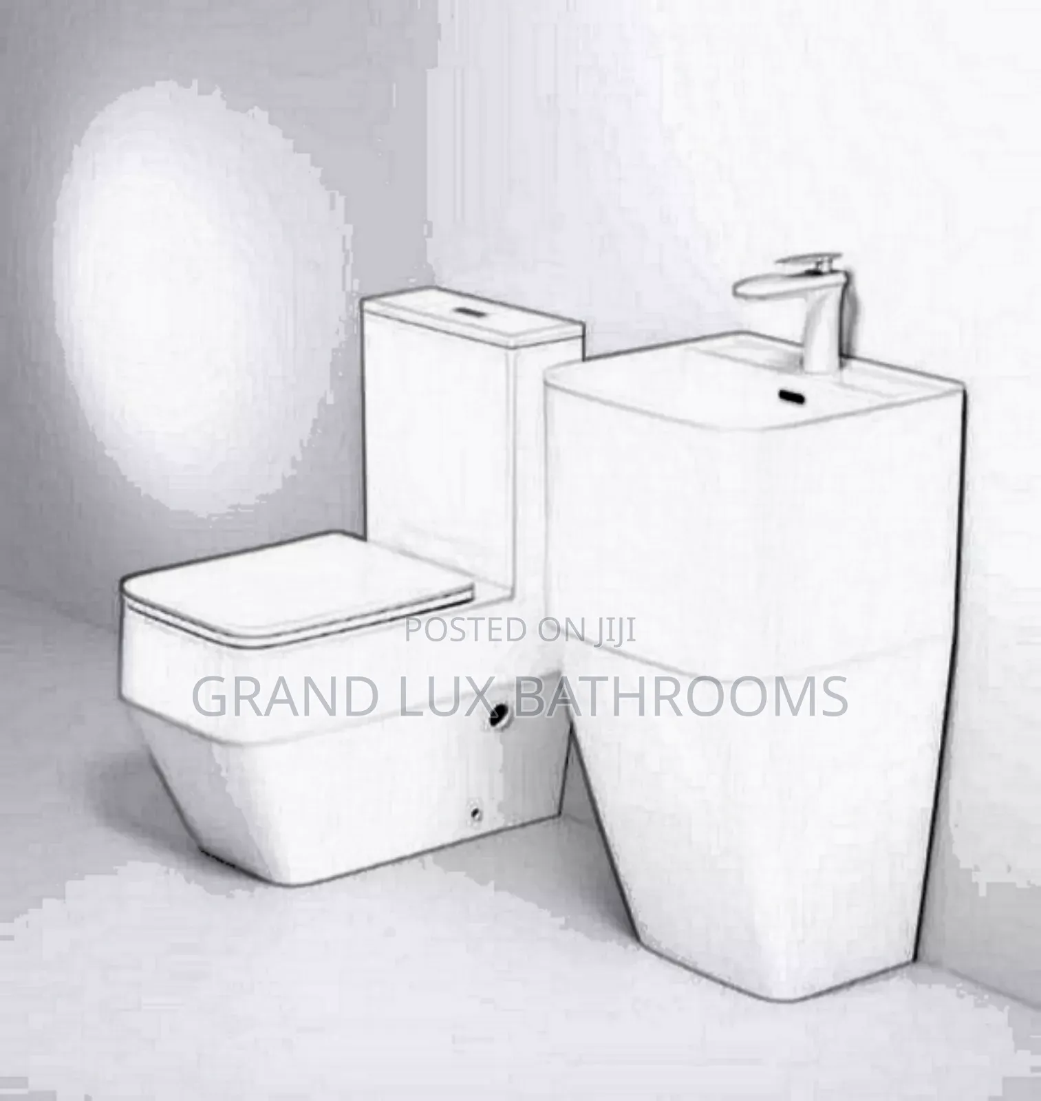 Luxury Executive Toilet and Basin Combo