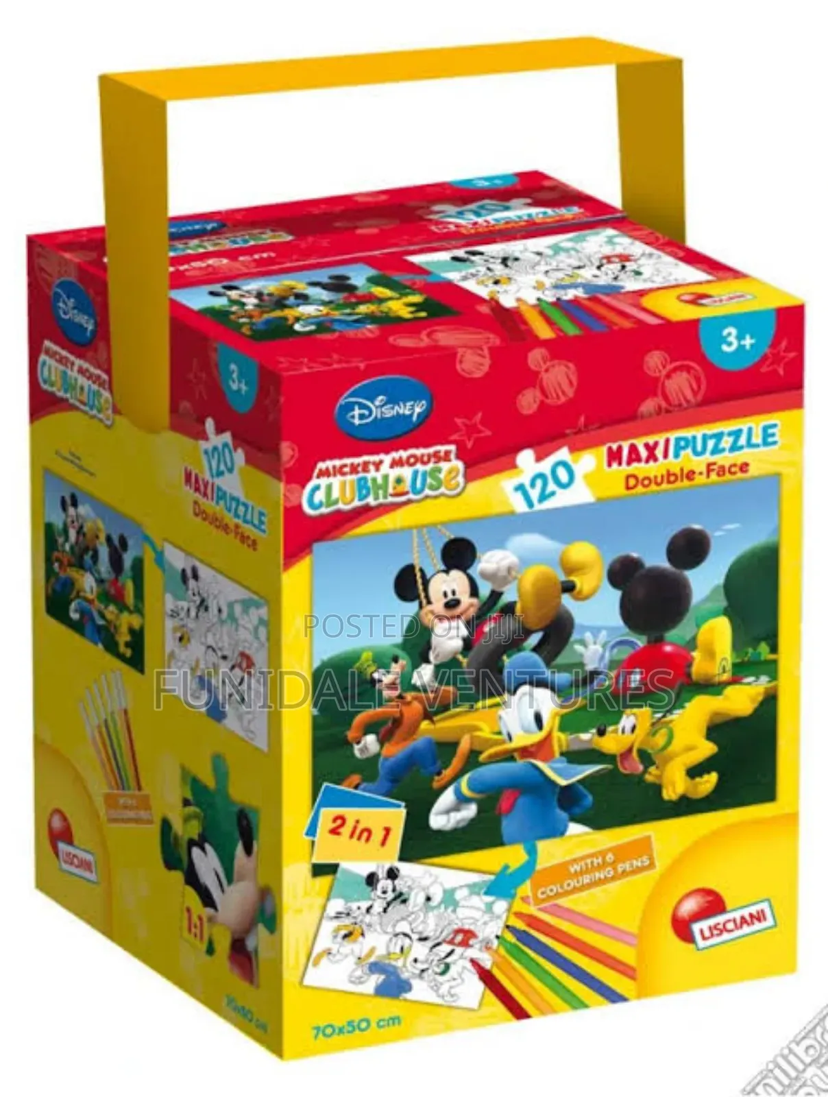 2 in 1 Disney Characters 120pcs Puzzle Box