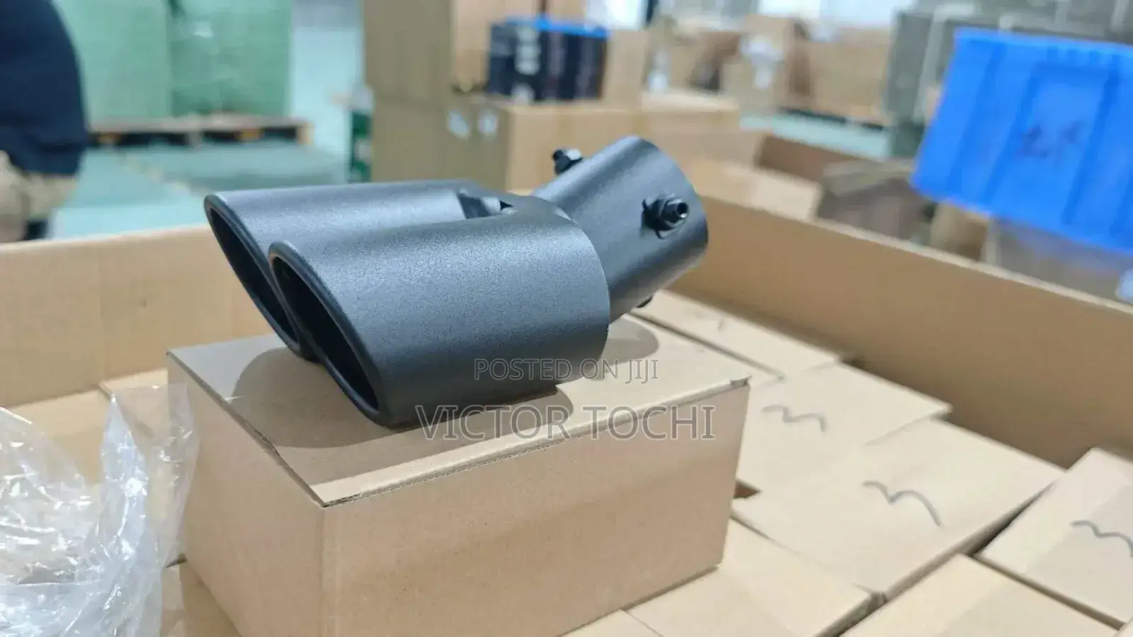 Special Universal Car Exhaust Muffler Mouth Rainbow And Matte Black