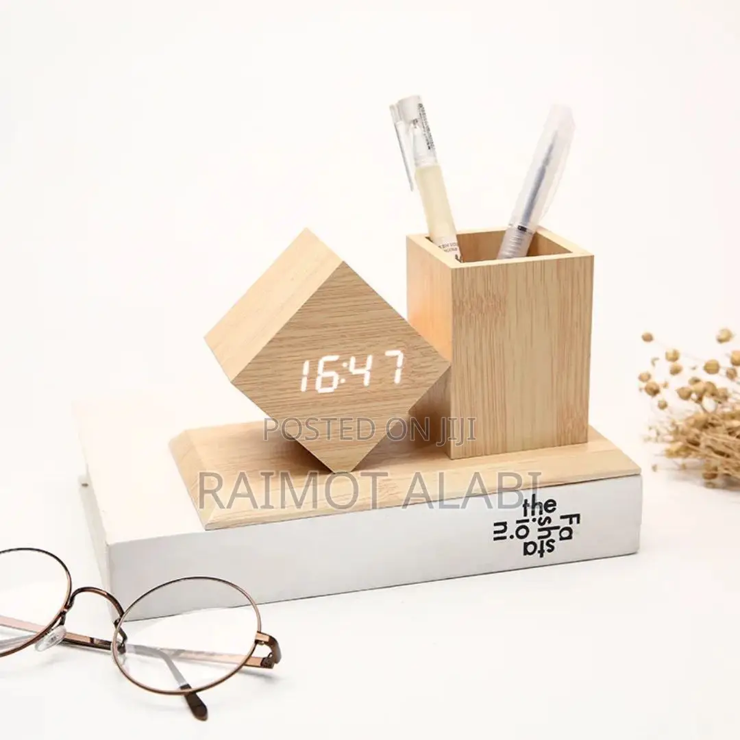 Pen Holder and Alarm Clock