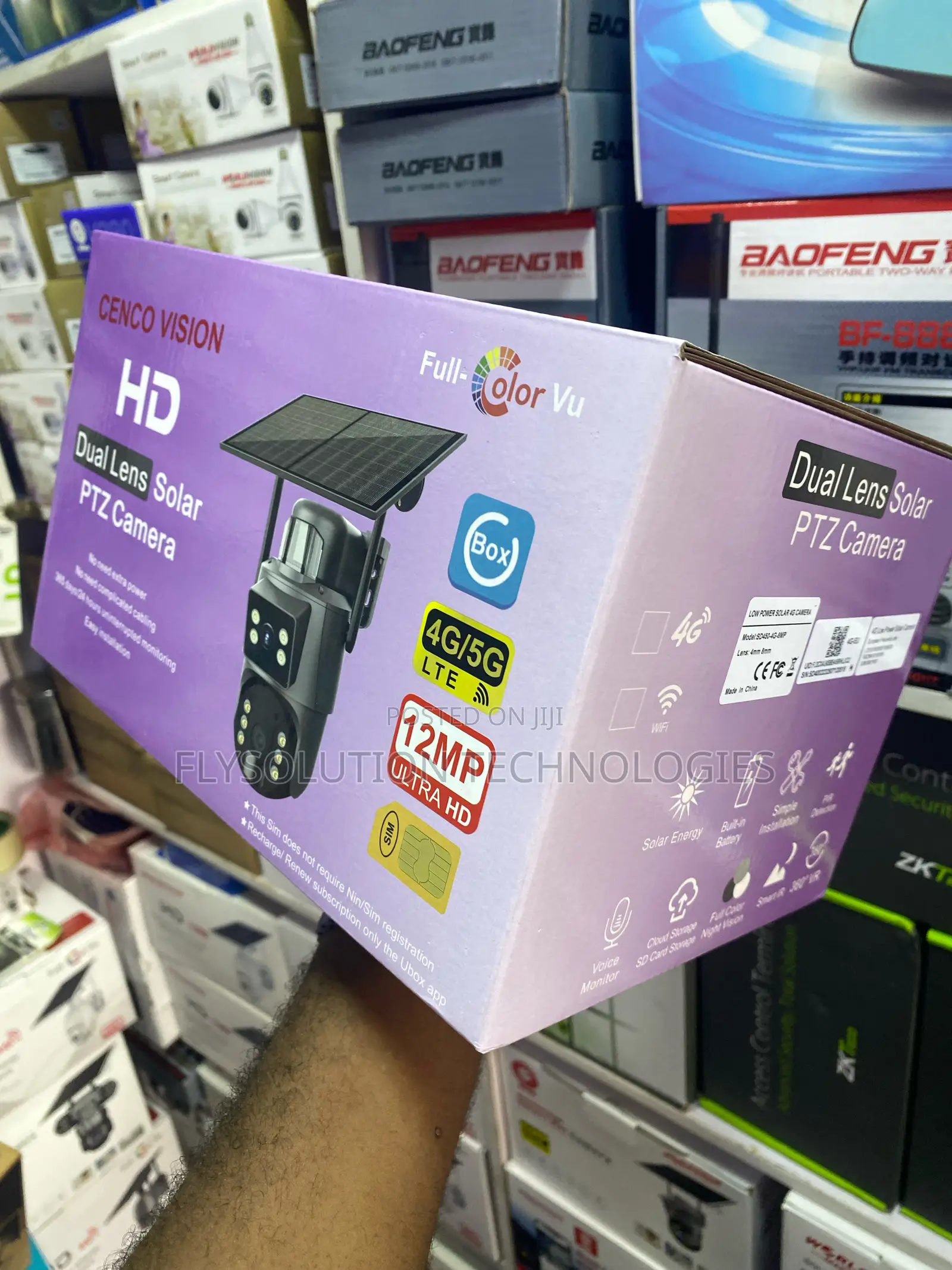 Cenco Vision Hd 4g Dual Lens Solar PTZ CCTV Camera