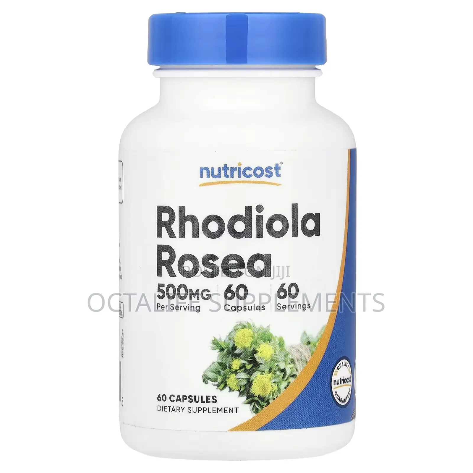 Nutricost, Rhodiola Rosea, 500 Mg, 60 Capsules
