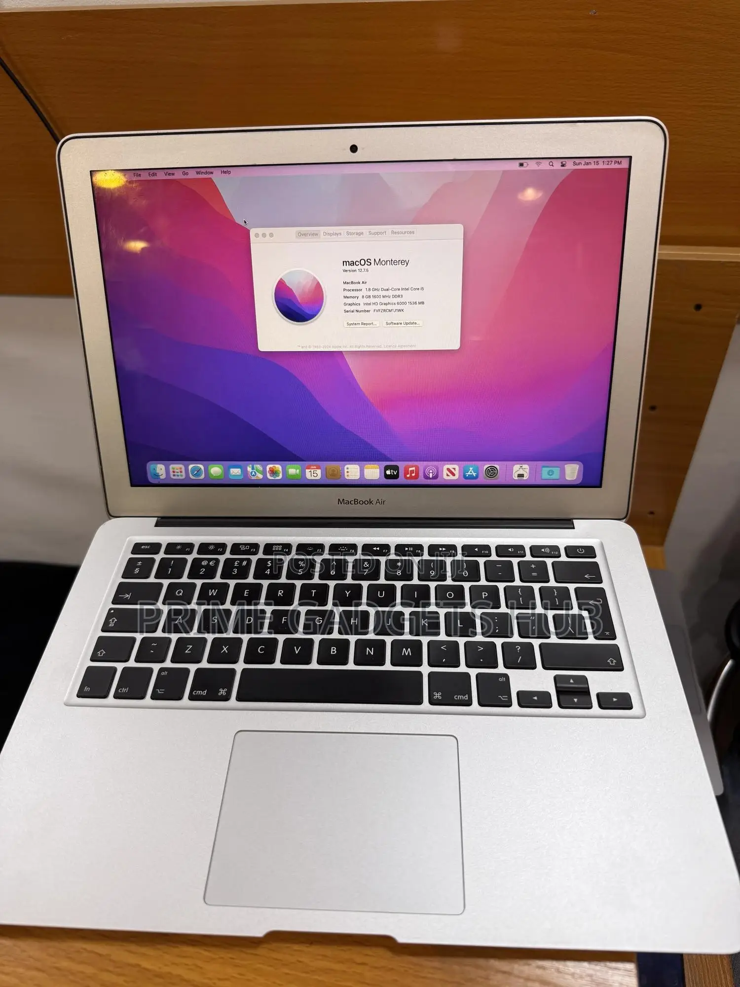 Laptop Apple MacBook Air 2017 8GB Intel Core i5 SSHD (Hybrid) 256GB