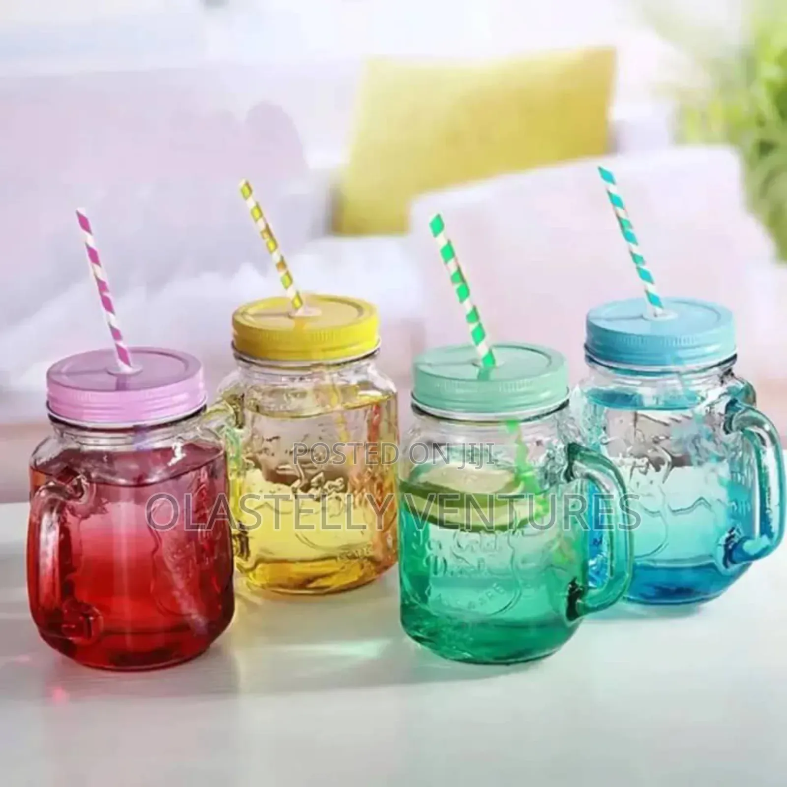 Refreshing Ice Cold Drink Glassware With Straw Ka Ti