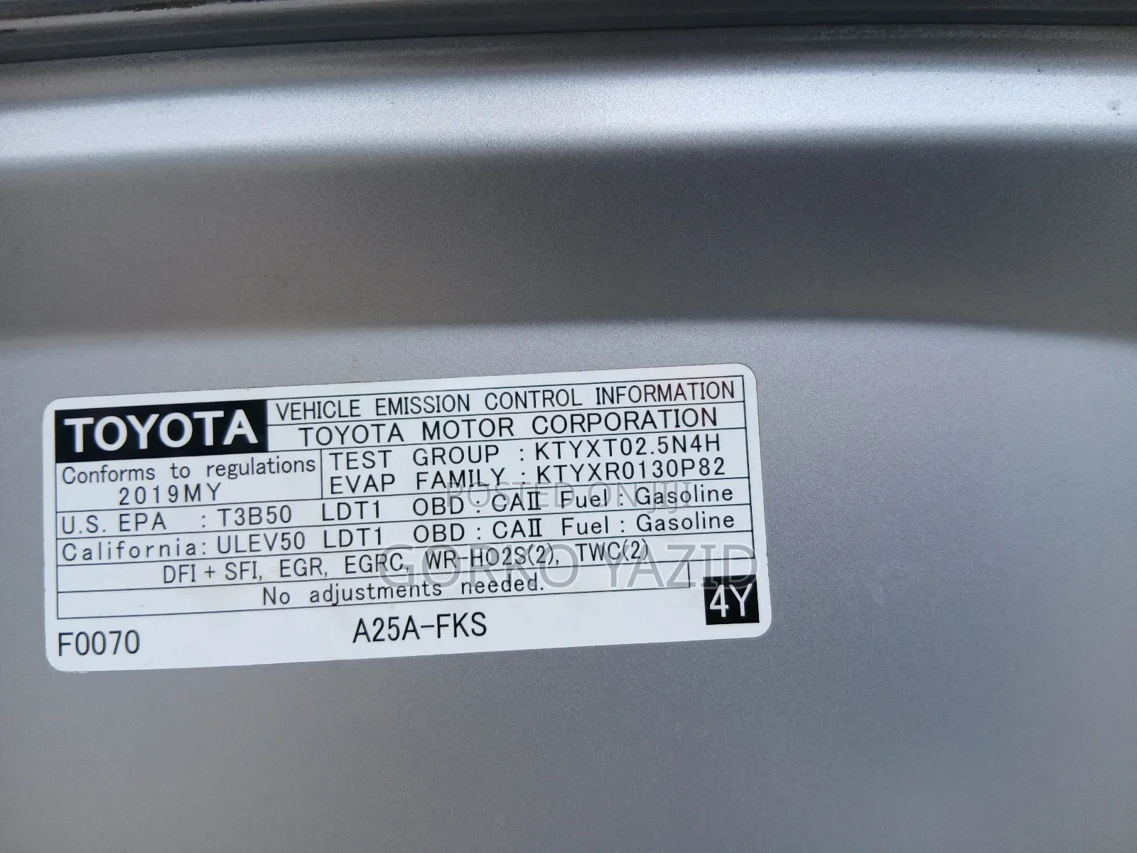 Toyota RAV4 LE FWD 2019 Gray