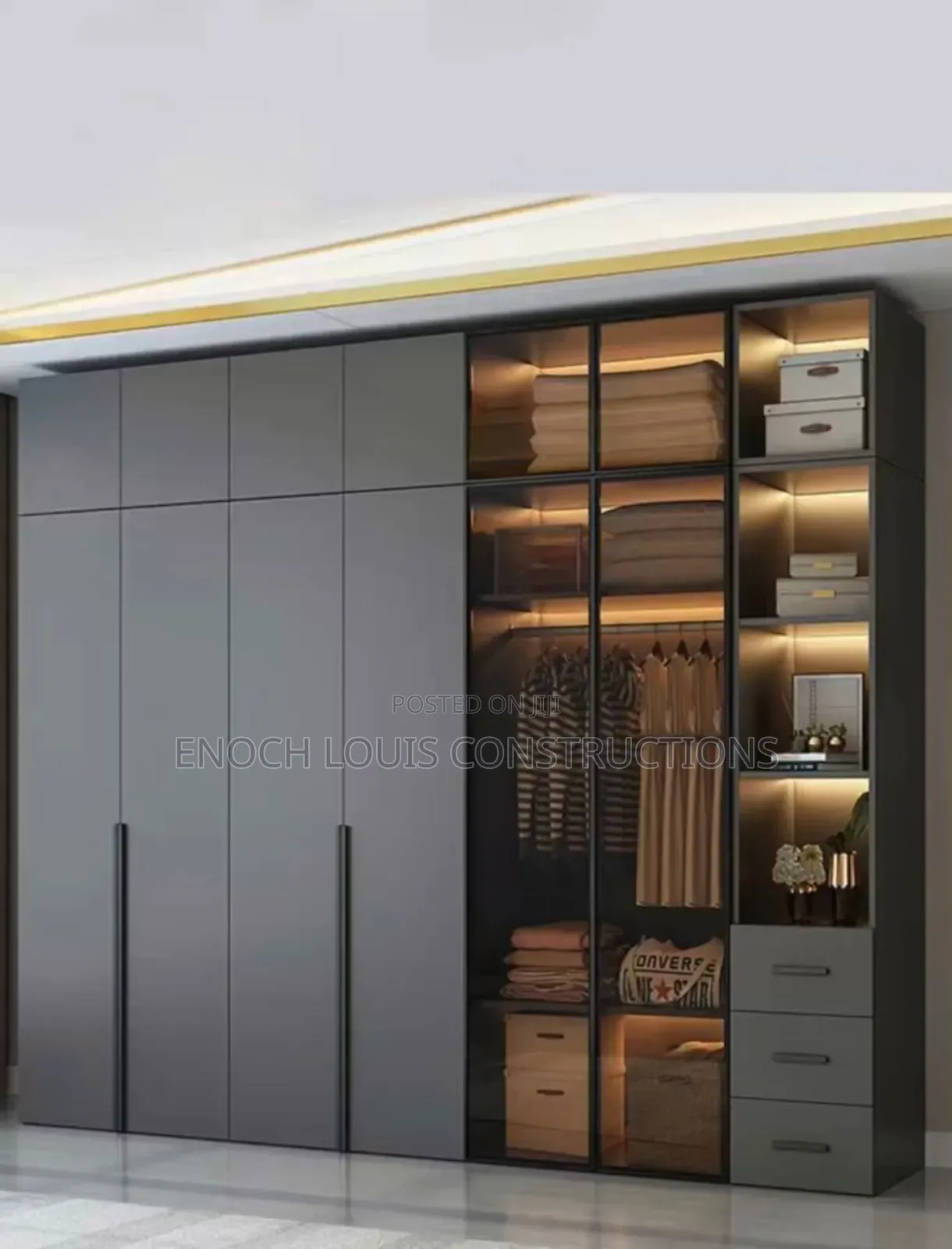 Glass Door Luxury Wardrobes