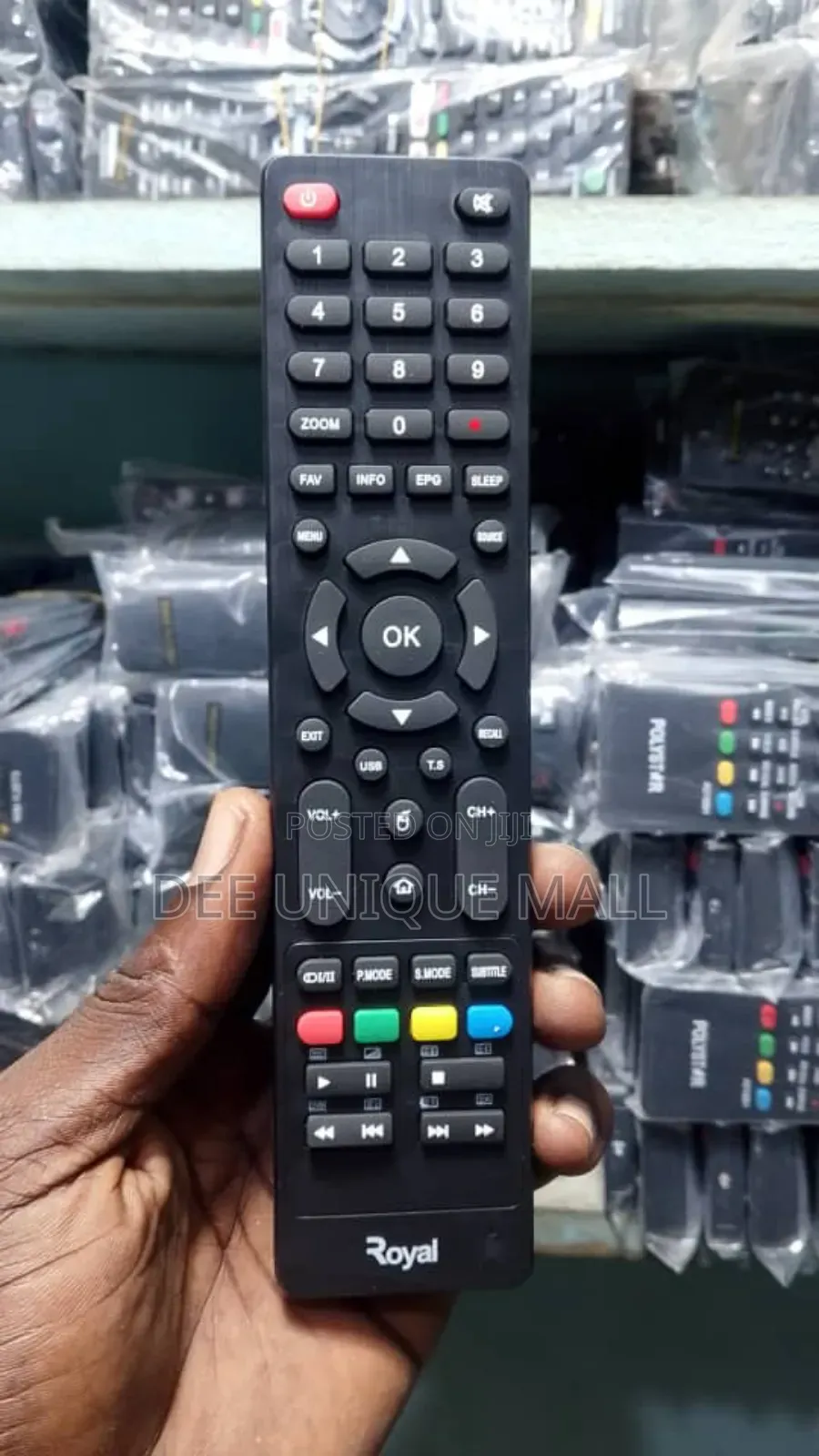Royal Smart Tv-Replacement Remote.Press Home Button 4 Smart Function
