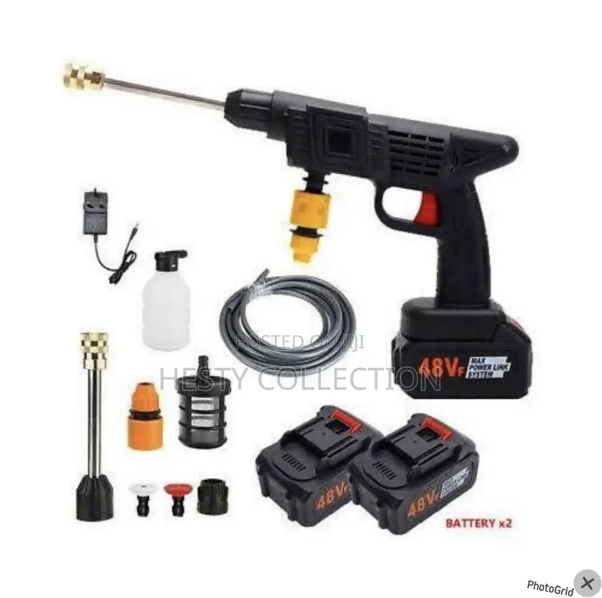 High Pressure Car Wash Sprayer Gardening With 2 Batteries and Hose