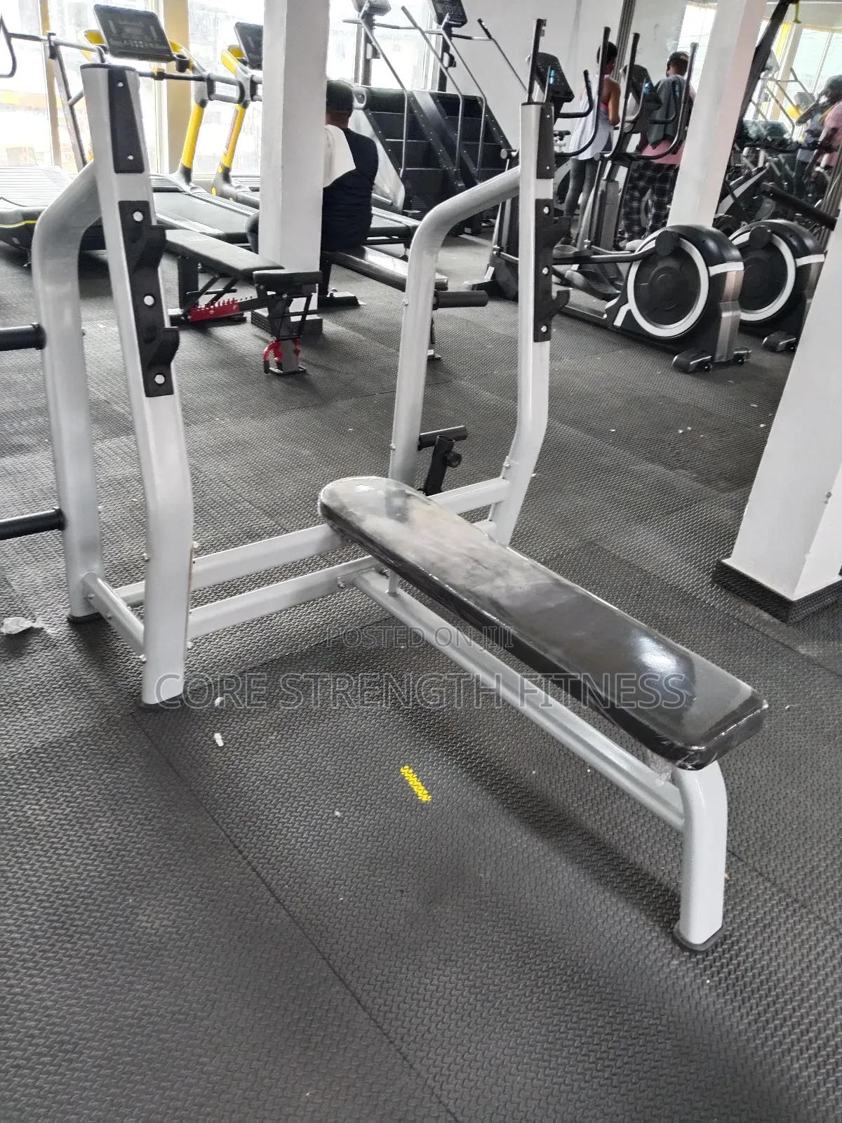 Commercial Weight Lifting Bench With Barbell Storage and T-Bar Row