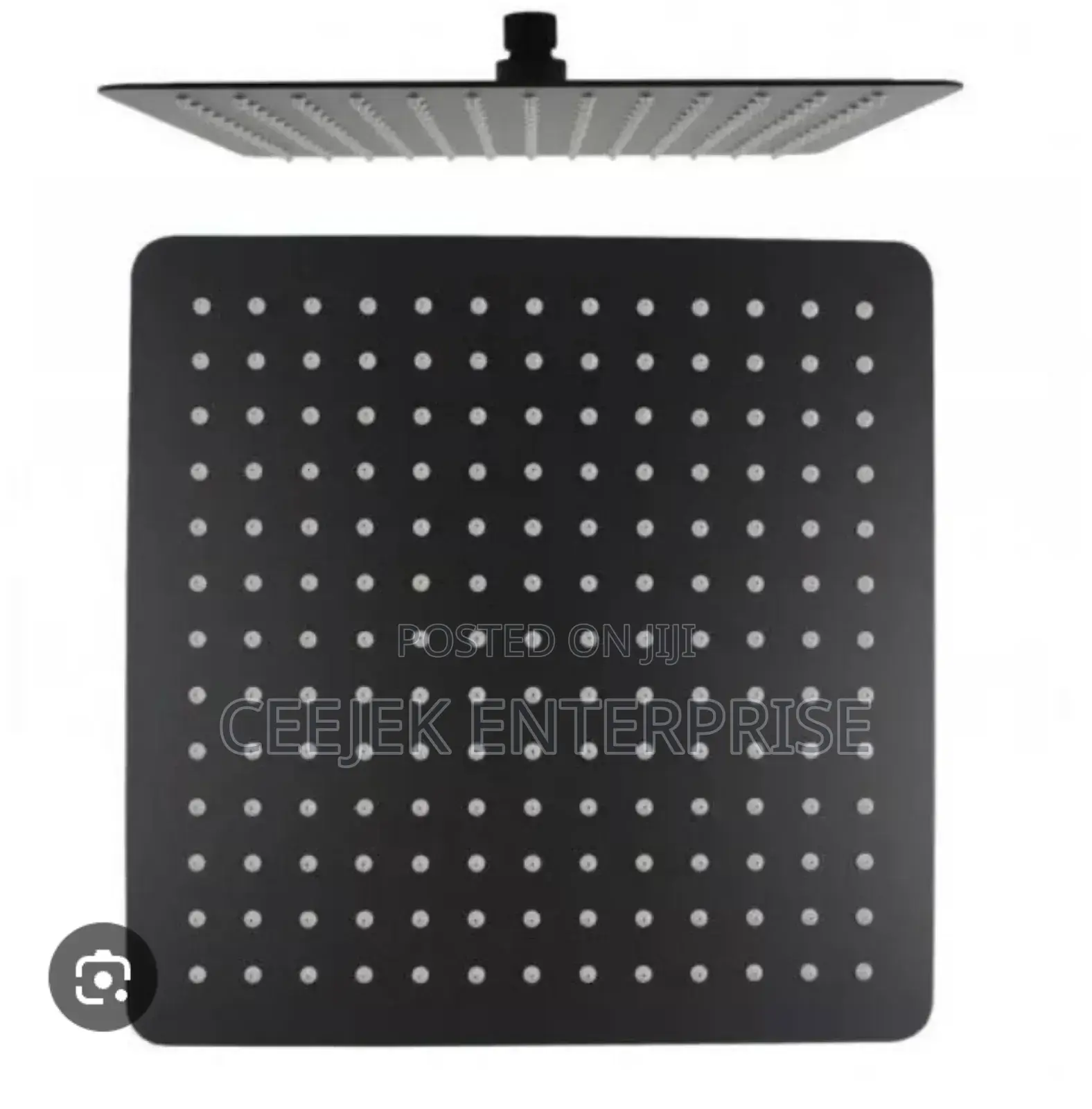 40by40 Black Shower Head
