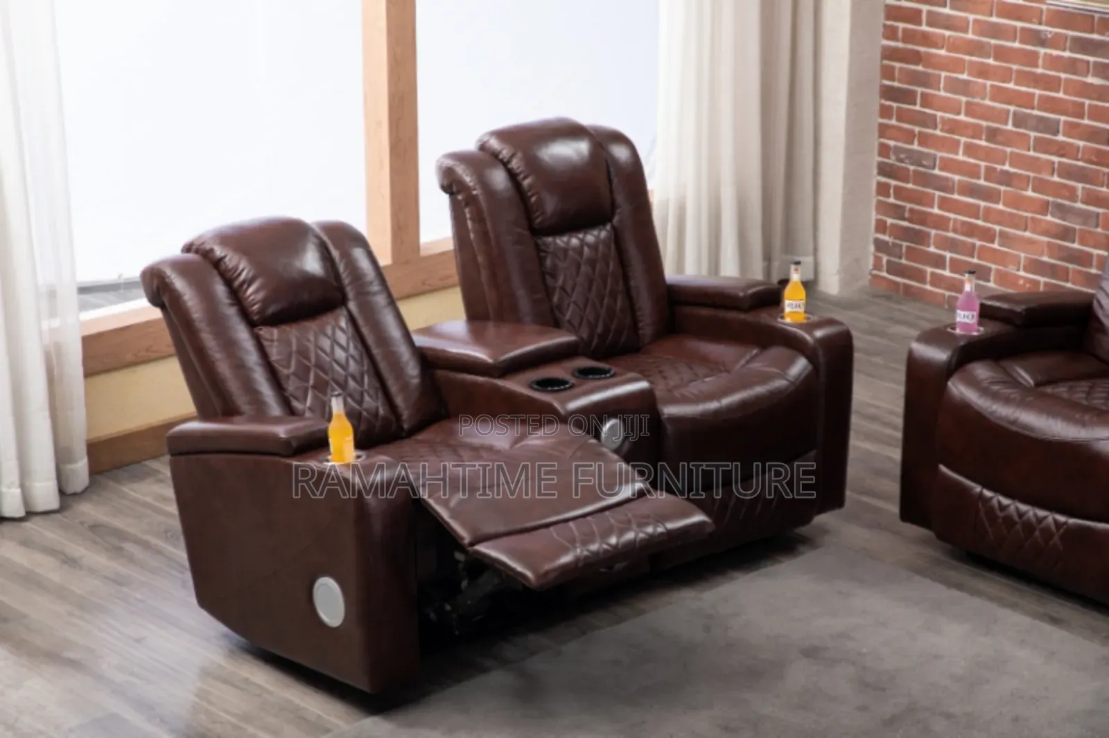 Two Seater Luxury Home Theater Cinema Sofa. With a Music Sound System