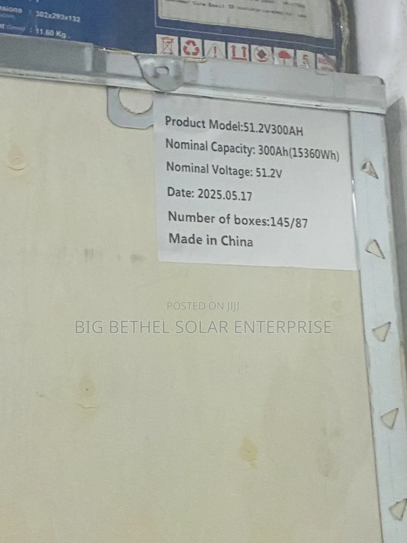 15kwh 51.2v 300ah SMS Solar Lithium Iron Battery
