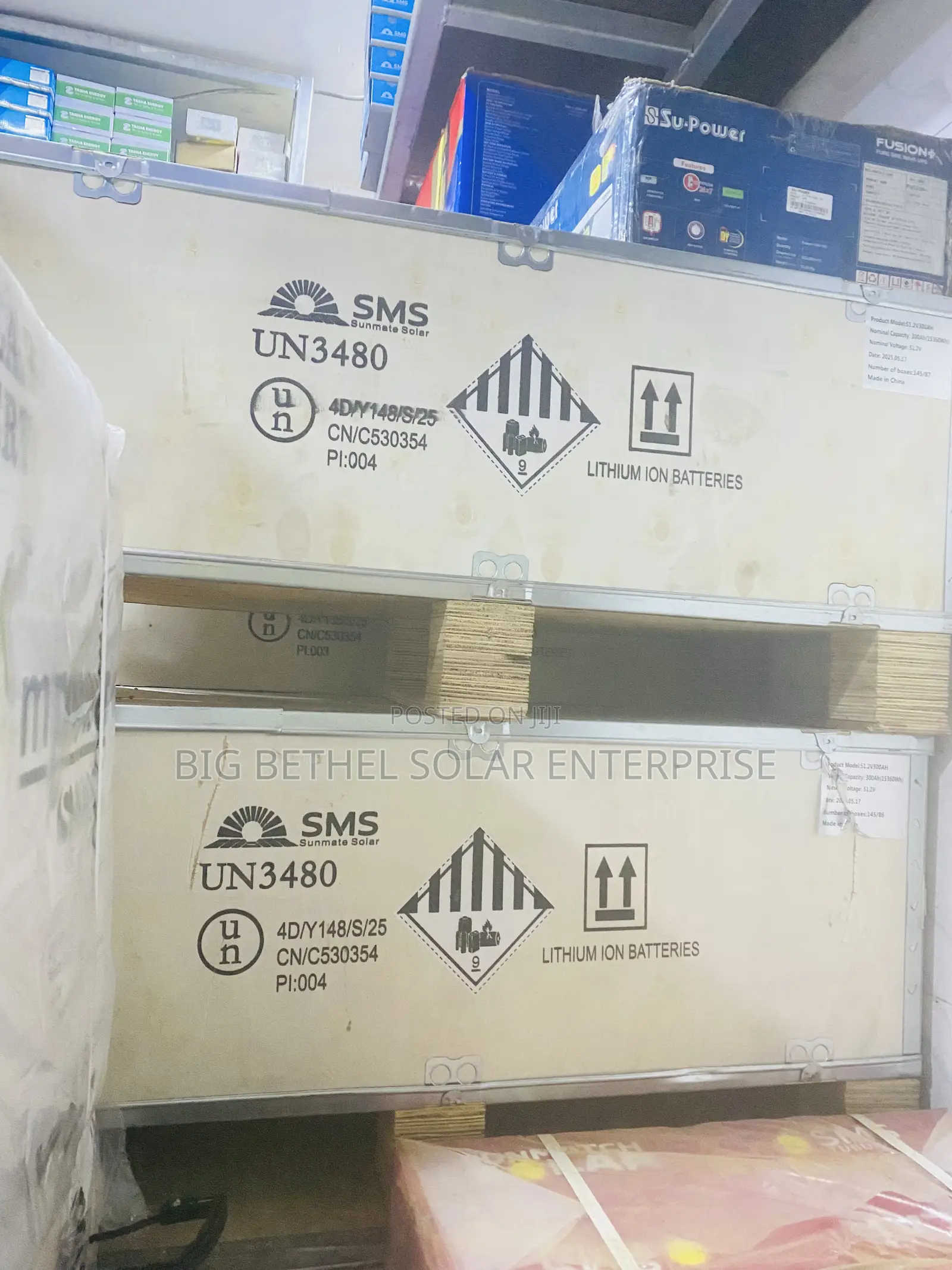 15kwh 51.2v 300ah SMS Solar Lithium Iron Battery