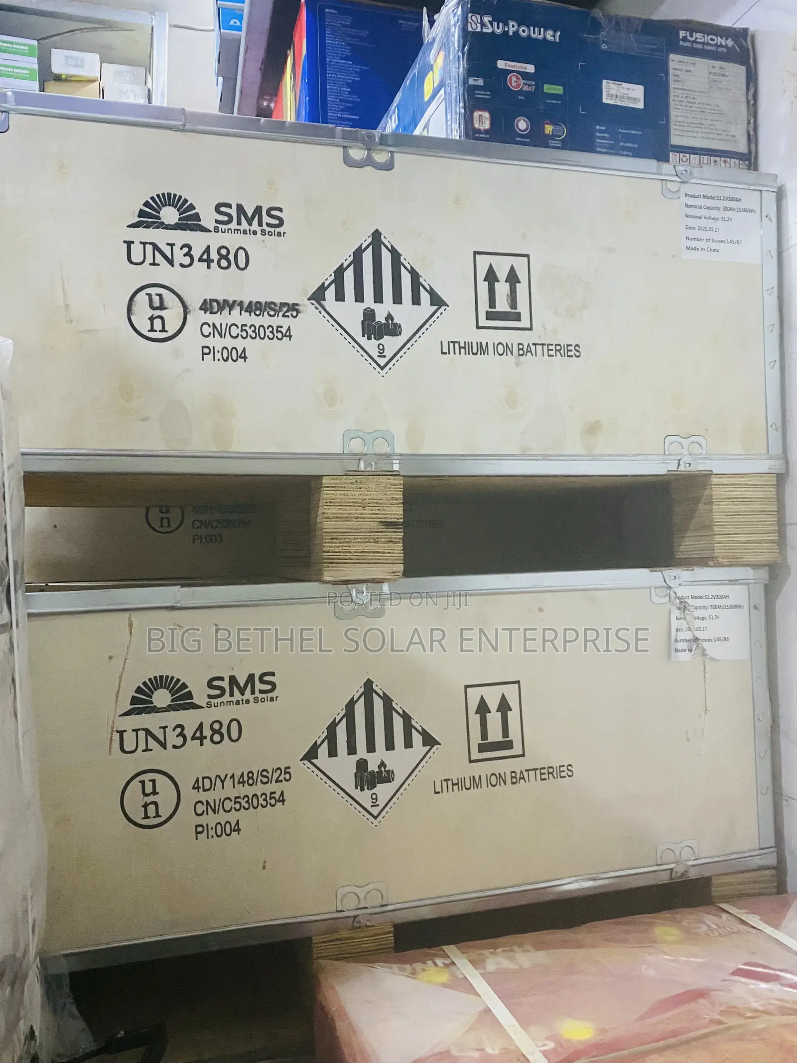 15kwh 51.2v 300ah SMS Solar Lithium Iron Battery