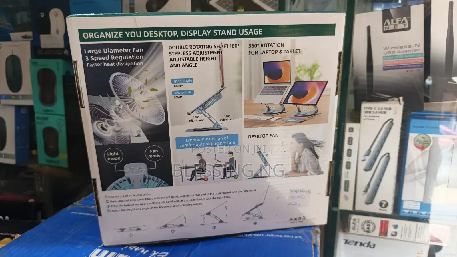 Laptop Stand V5. 1 Electric Fan