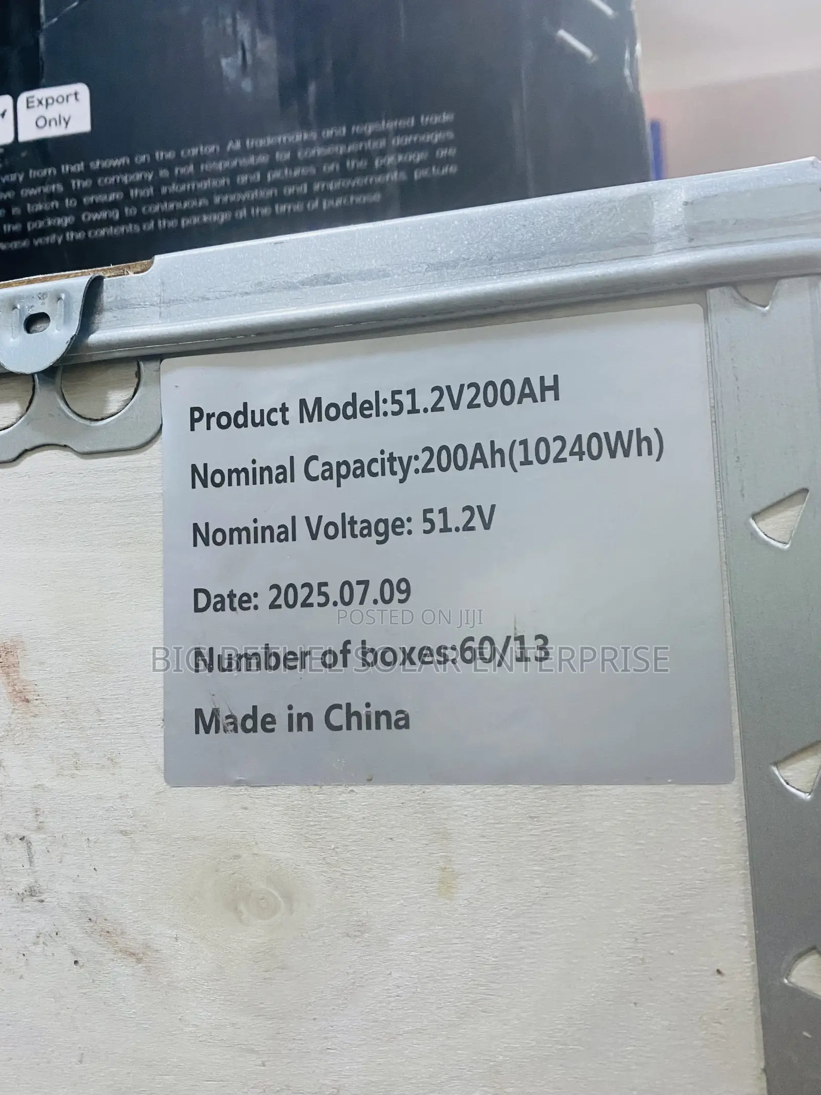 10.2kwh 51.2v 200ah SMS Solar Lithium Iron Battery