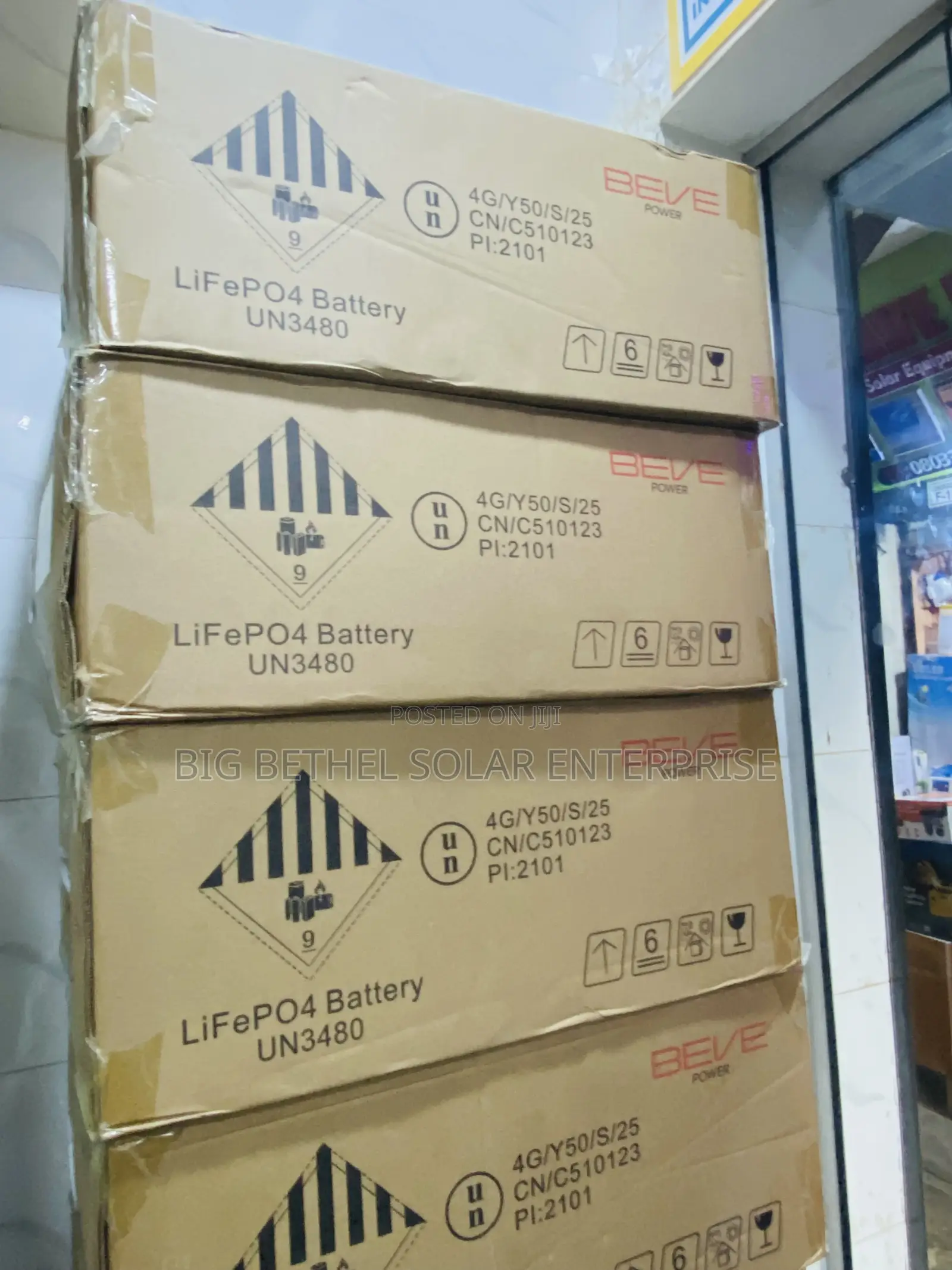 Bevie 5kwh 51.2v 100ah Felicity Lithium Iron Battery
