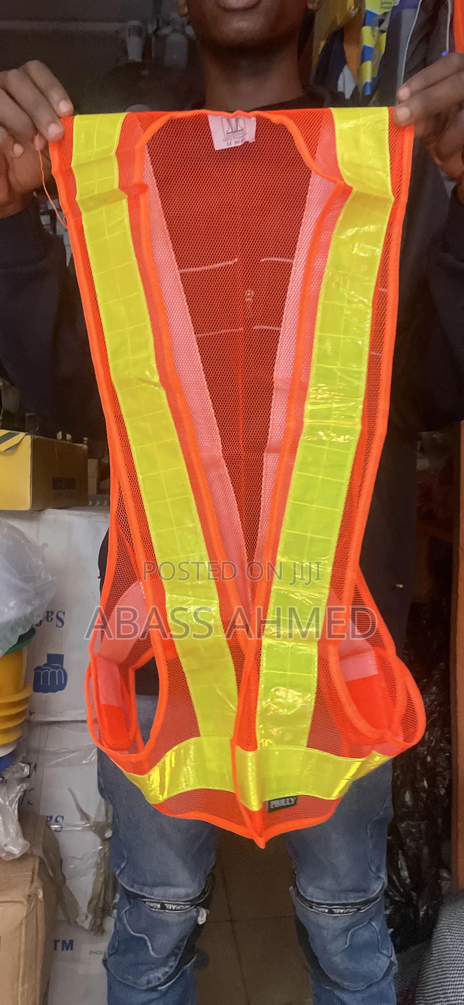 Net Reflective Jacket Orange