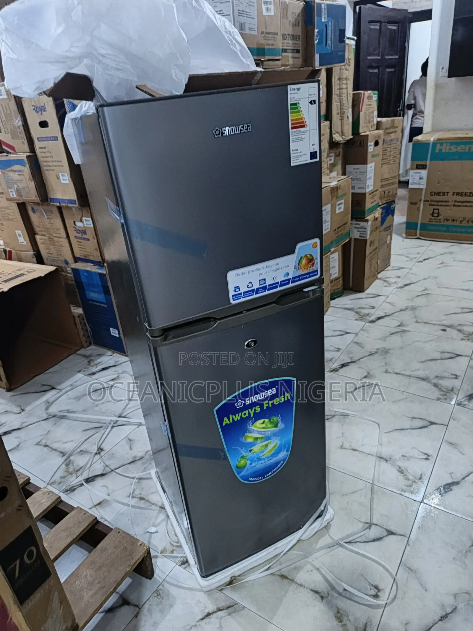 Energy Efficient Snowsea 150liter Double Door Refrigerator (Bcd 198)