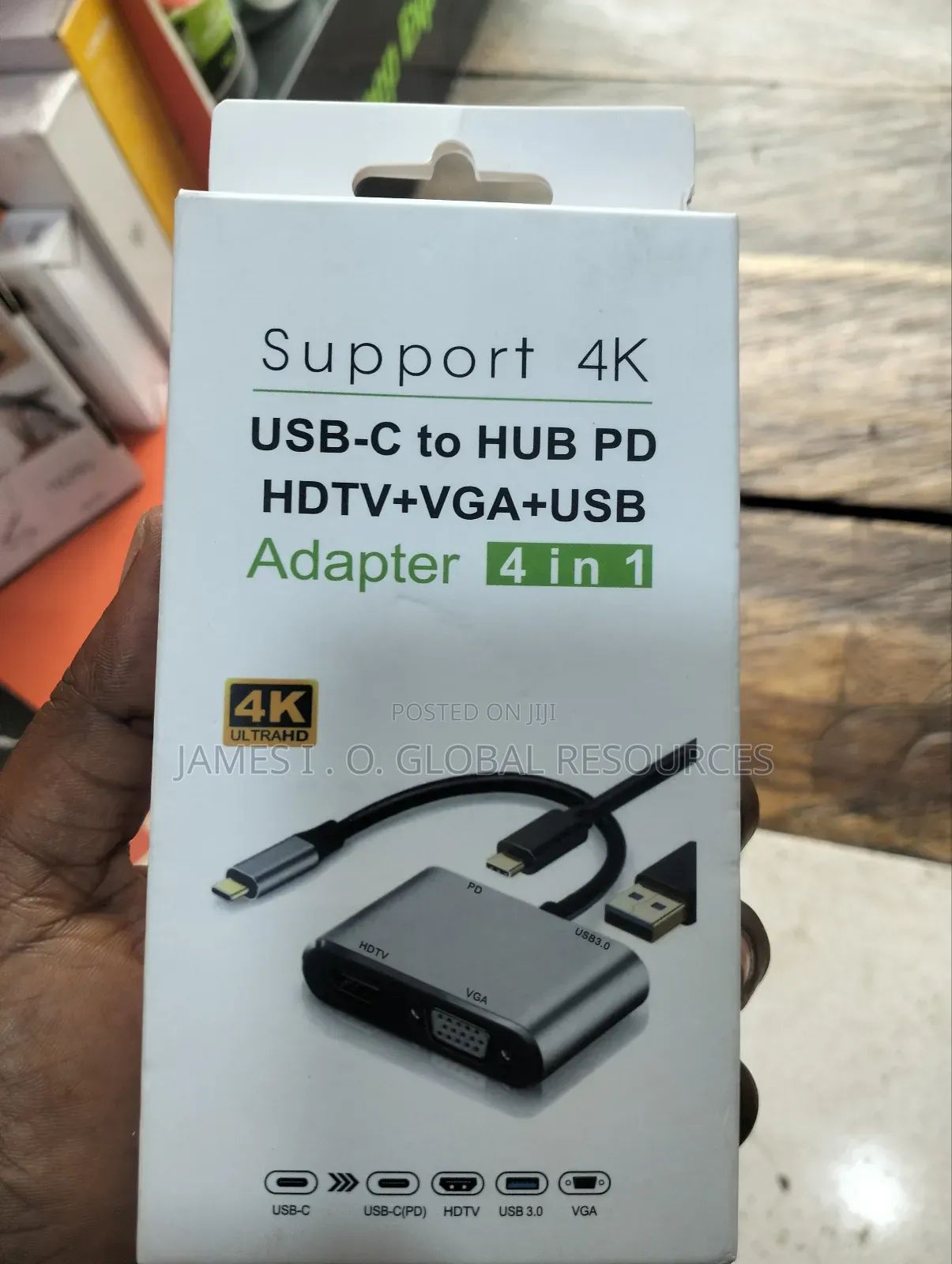 Support Type C Hub 4 in 1