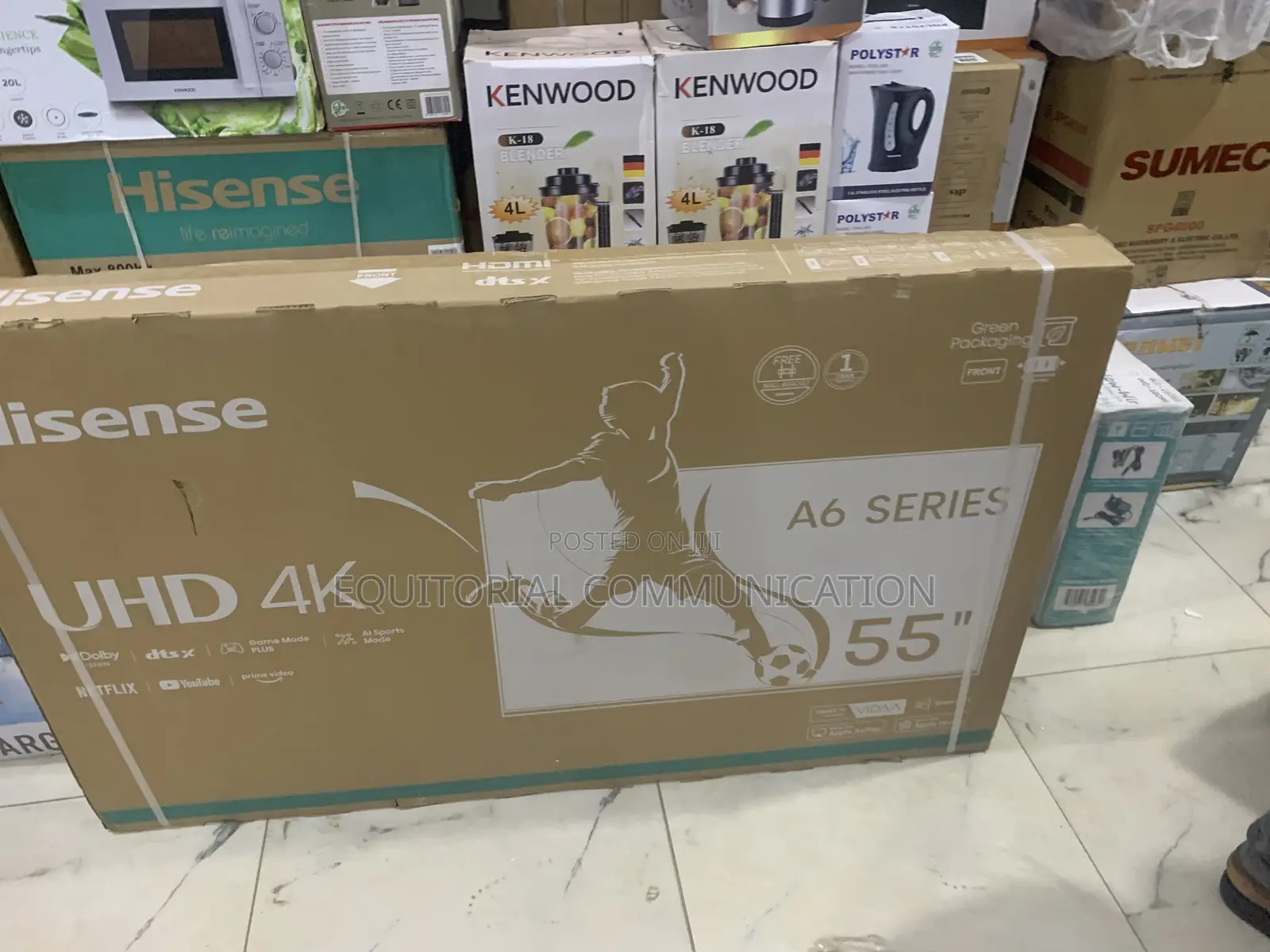 Hisense 55" Smart Tv – Screen Mirroring Enabled