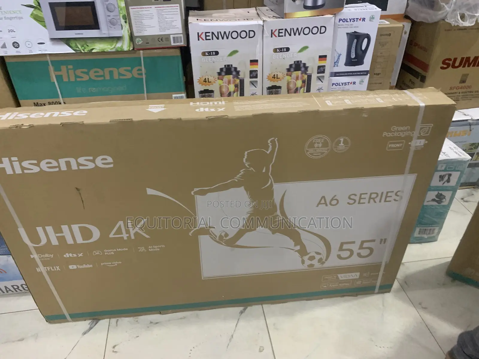 Hisense 55" Smart Tv – Screen Mirroring Enabled