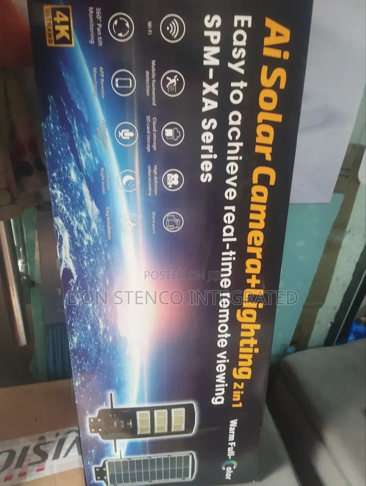 V380 Solar Street Light Camera 3videos in 1