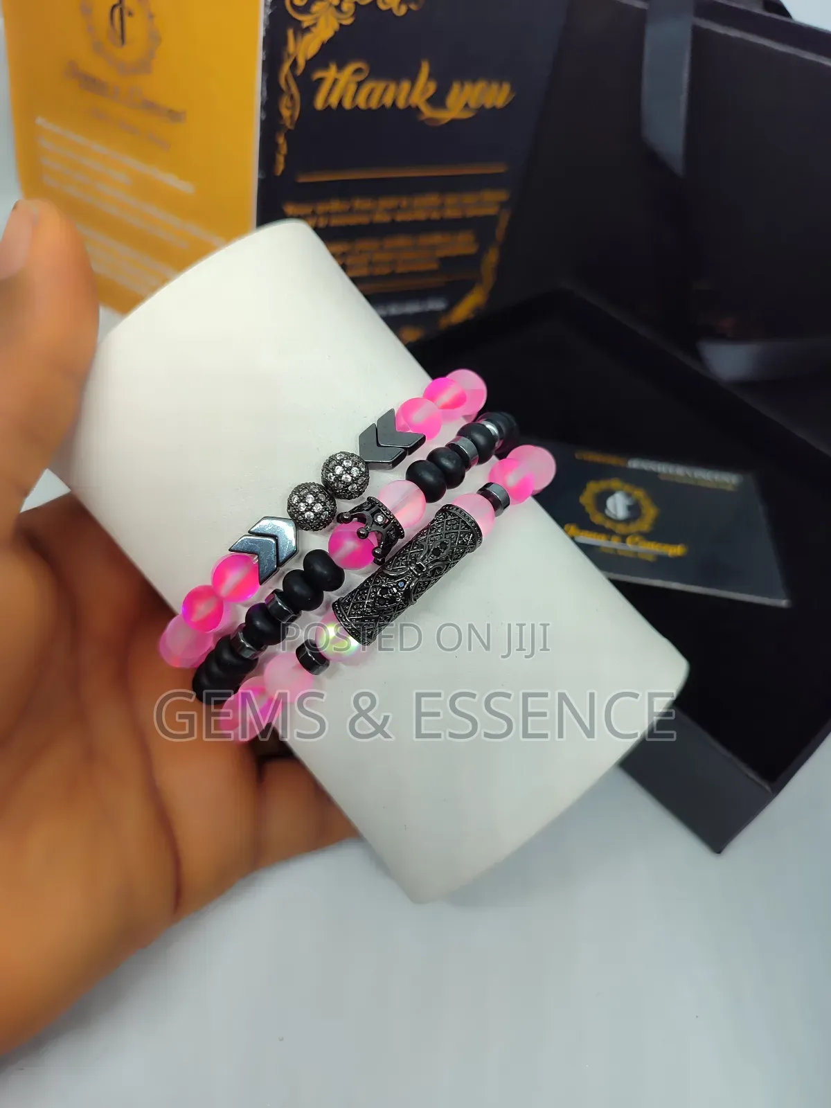 Pink Moonstone Bracelet