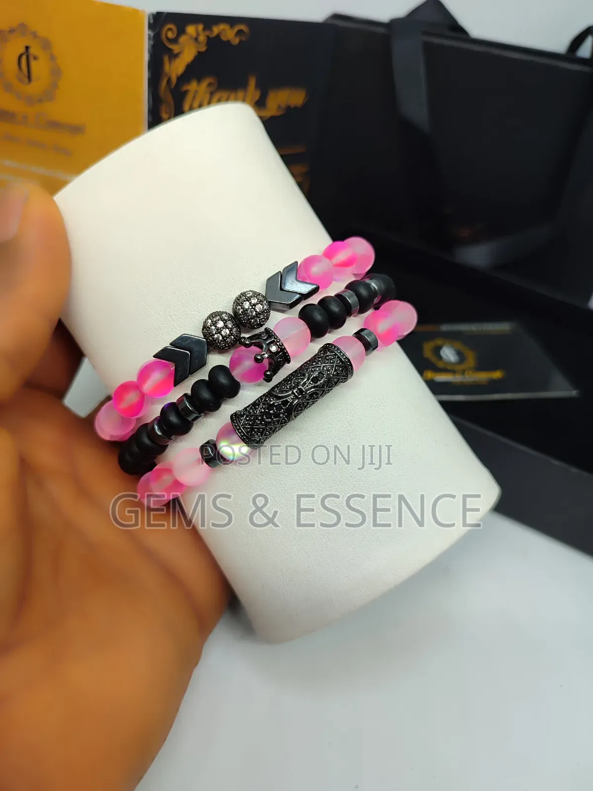 Pink Moonstone Bracelet