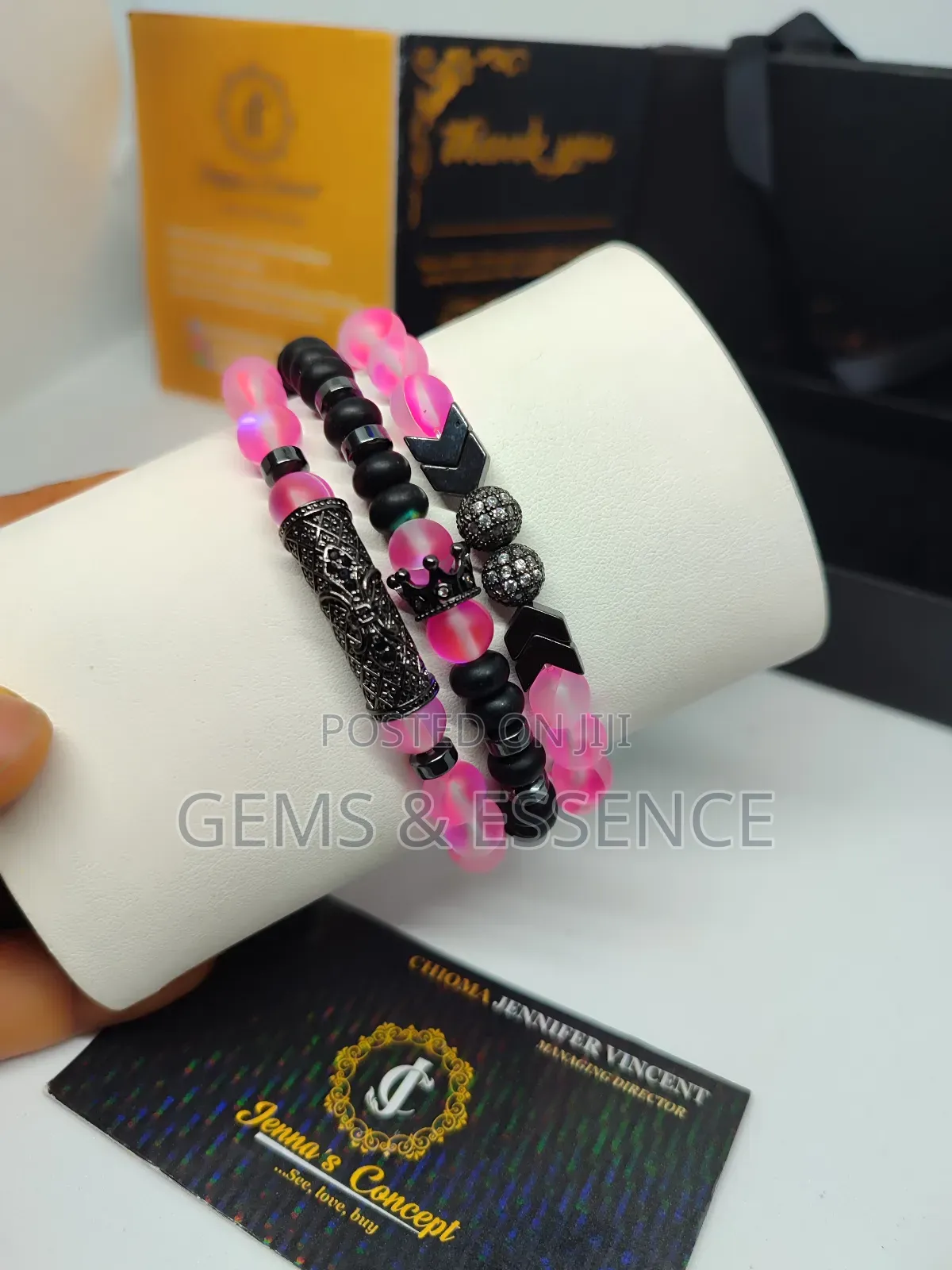 Pink Moonstone Bracelet